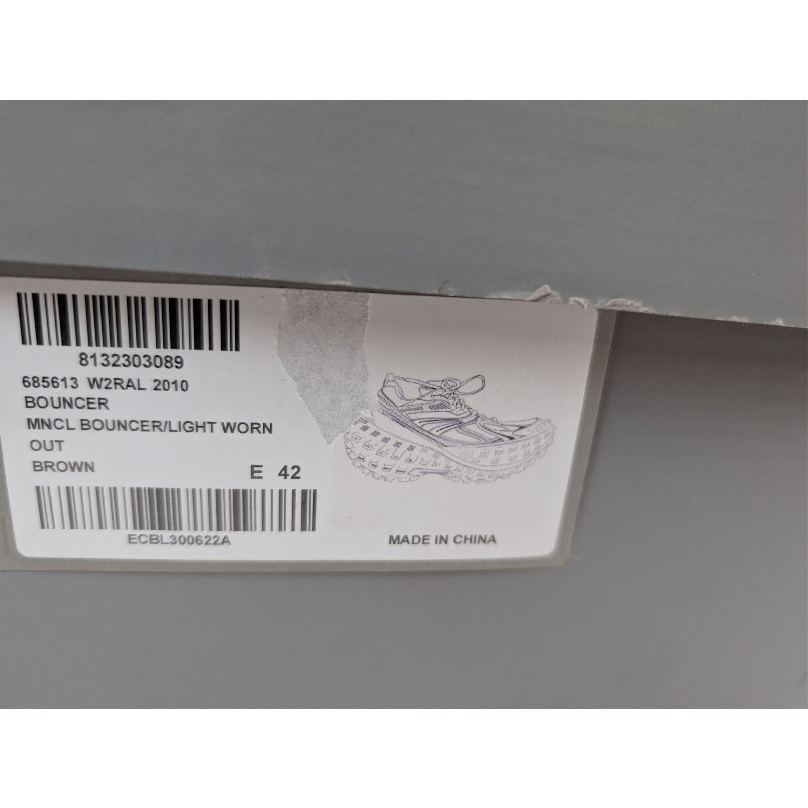 Balenciaga o1rshd1 Monocolor Bouncer Light Worn Out Sneakers in Brown Size US 9 / EU 42 - 21 Thumbnail