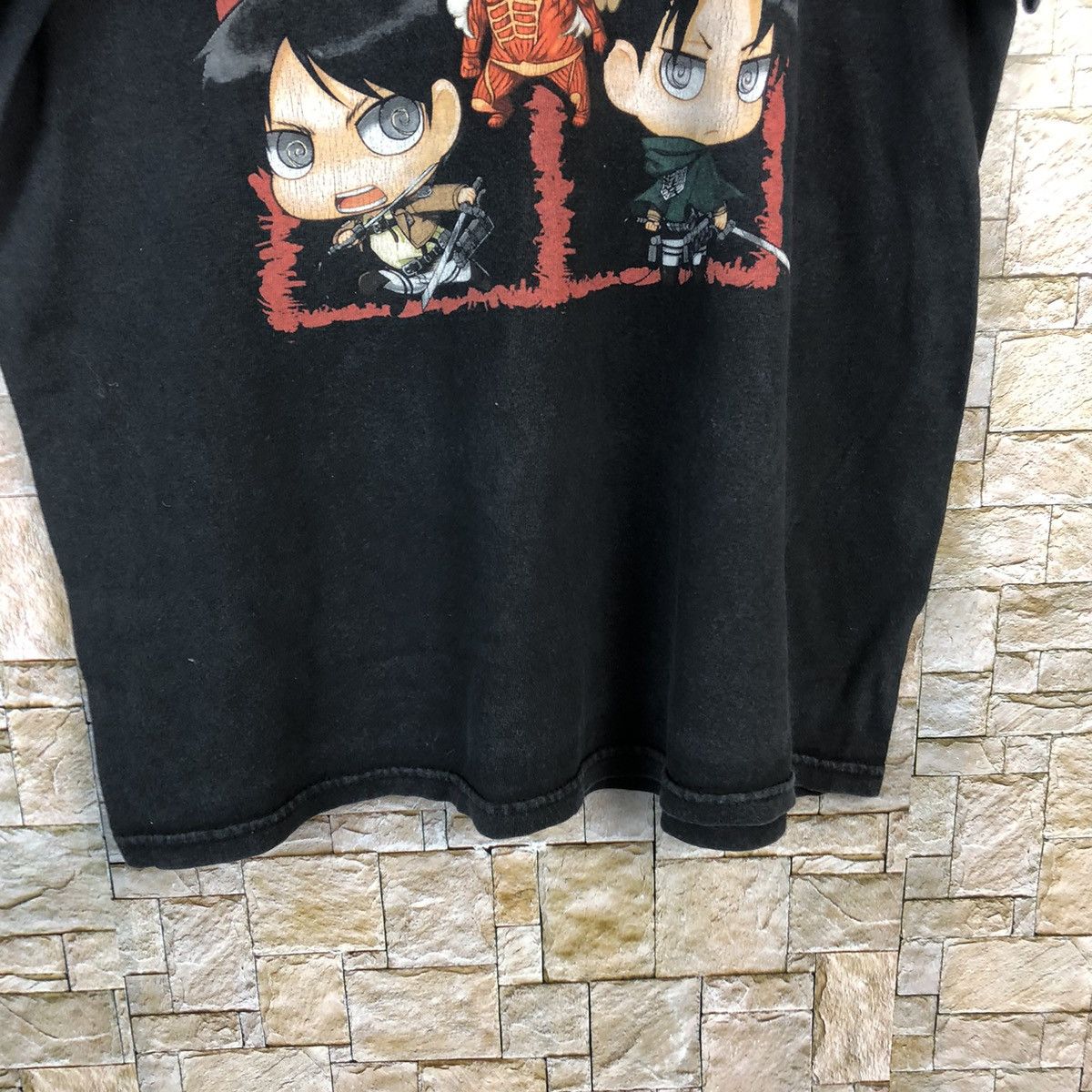 Japanese Brand × Ripple Junction Attack On Titan Black T-Shirt #A537 Size US M / EU 48-50 / 2 - 6 Thumbnail