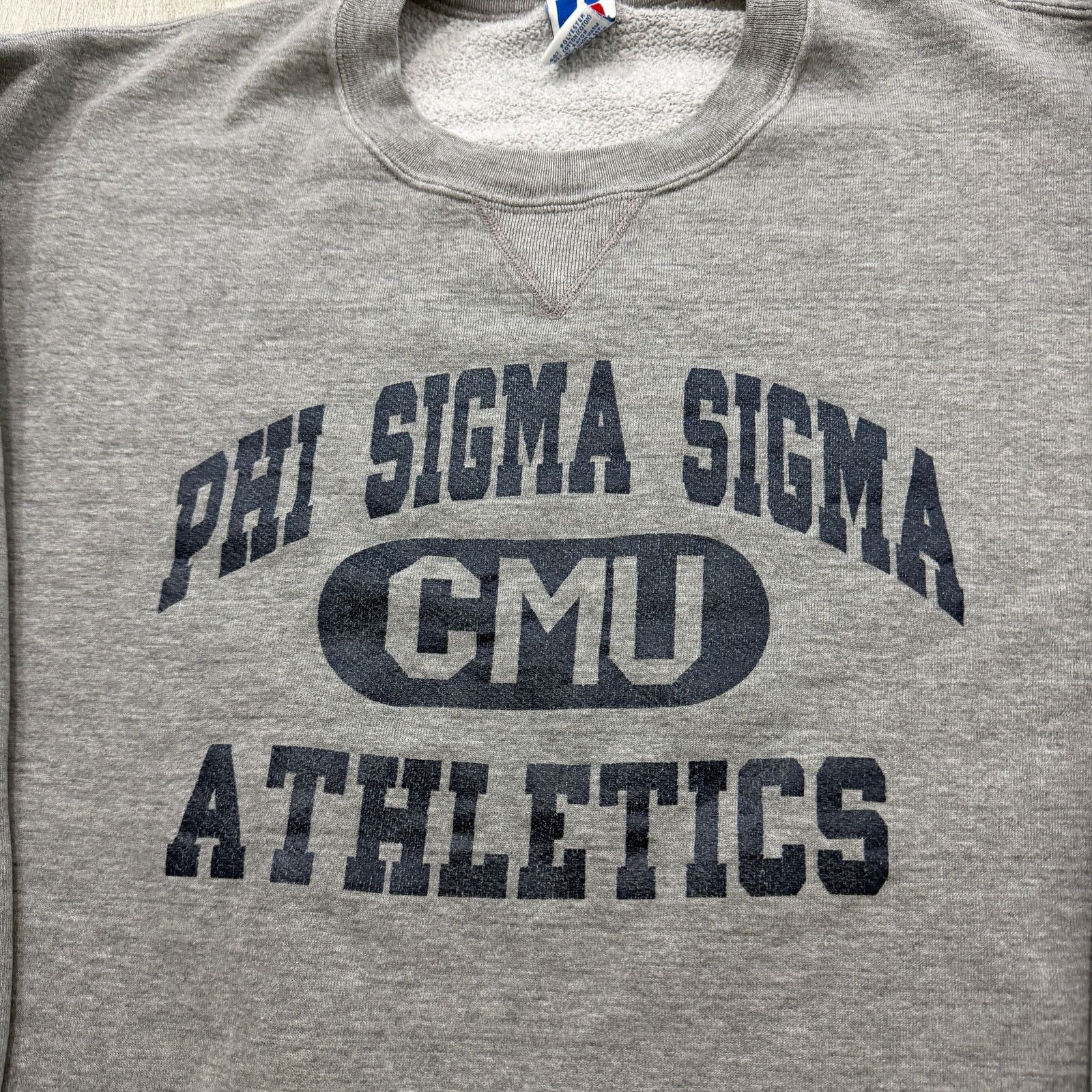 Russell Athletic Vintage Central Michigan Phi Sigma Sigma Sweatshirt 2XL Size US XXL / EU 58 / 5 - 3 Thumbnail