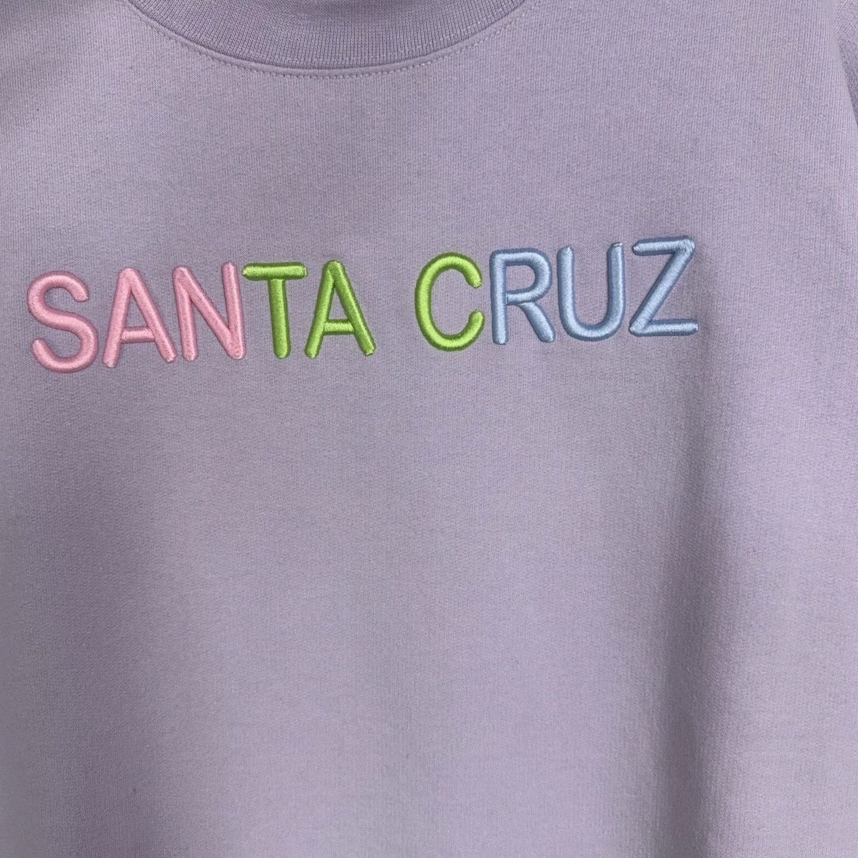Champion Champion Sweatshirt Adult Large Purple Santa Cruz Embroidered Fleece Pullover Size US L / EU 52-54 / 3 - 2 Thumbnail