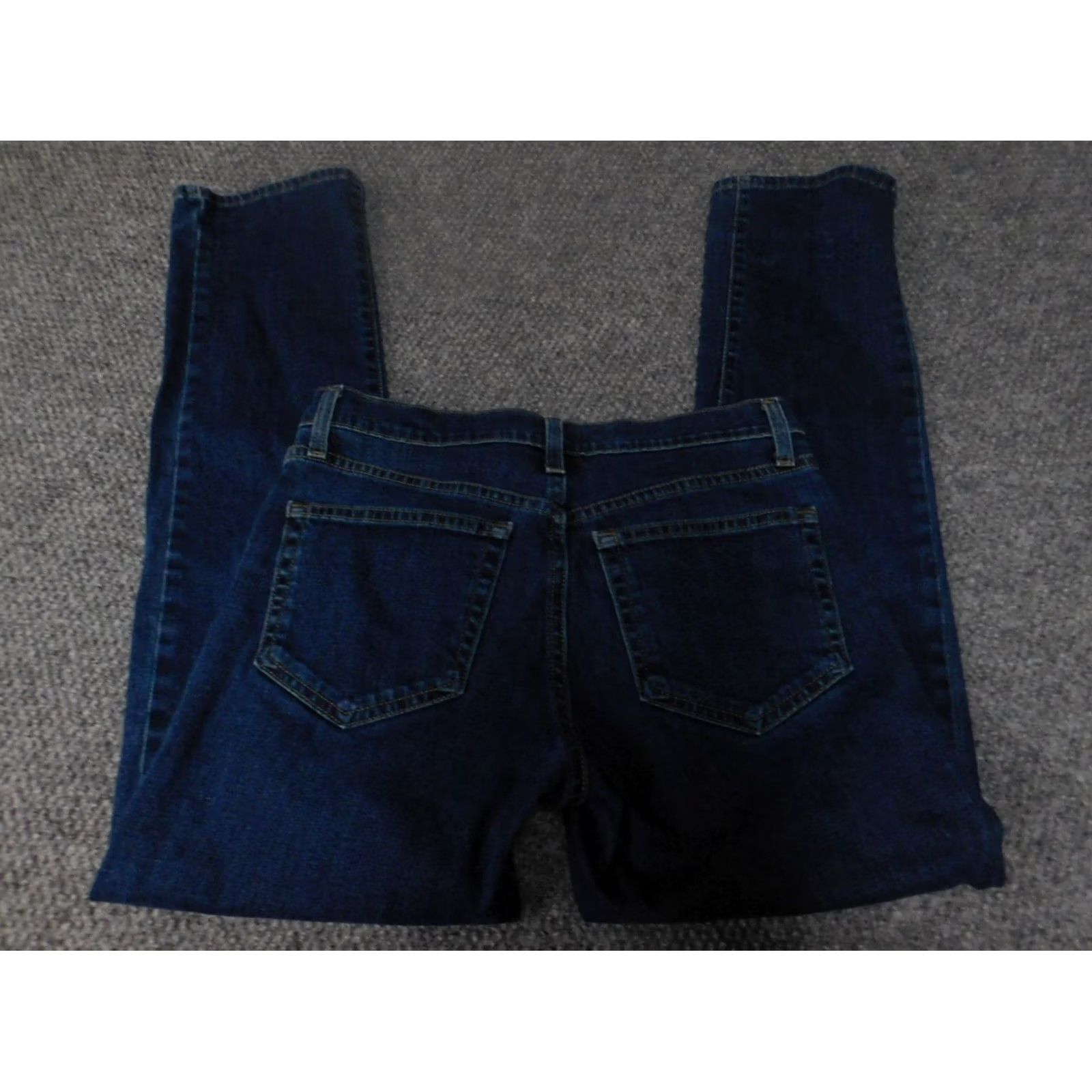 Vintage Urban Pipeline Womens Jeans 29 blue Straight Distressed Denim Zip Inseam 30 Regular Womens (29) Size 29" - 3 Thumbnail