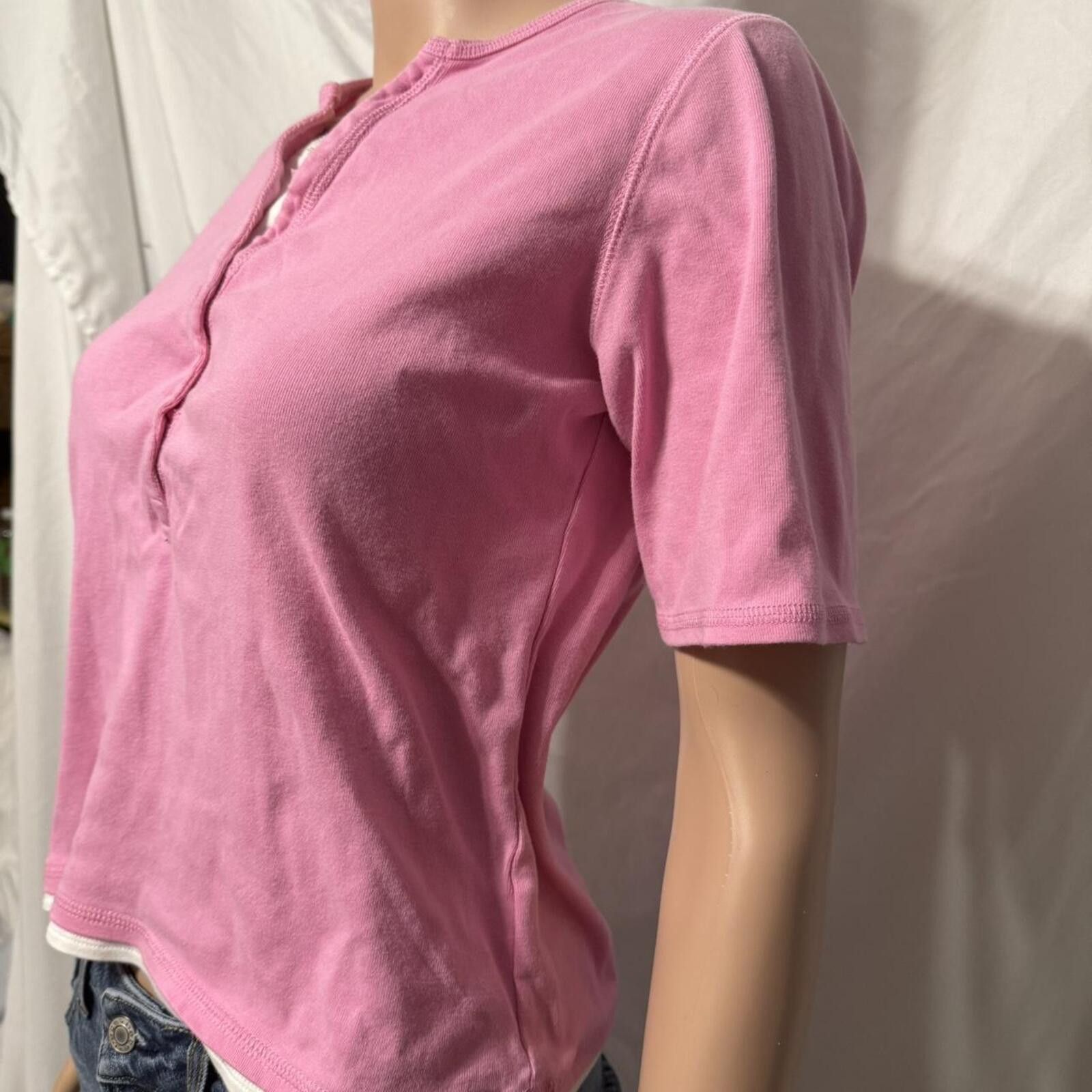 Other Women's Pink Shirt With Lace Detail Size S / US 4 / IT 40 - 3 Thumbnail