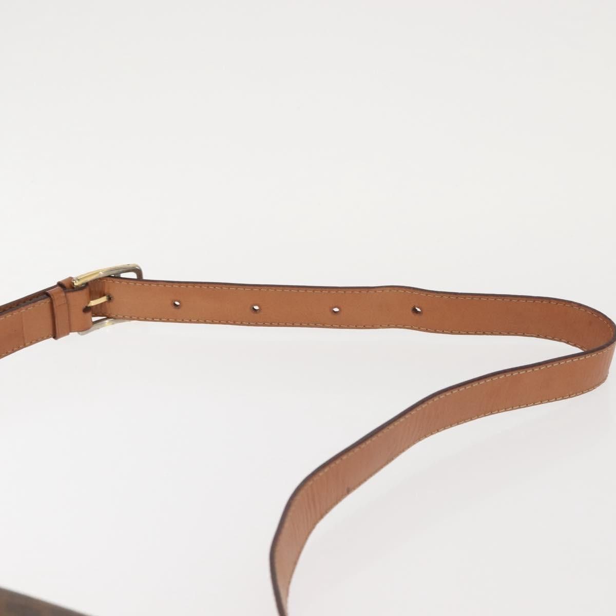 Celine CELINE Macadam Canvas Shoulder Bag Pvc Leather Brown Gold Size ONE SIZE - 9 Thumbnail