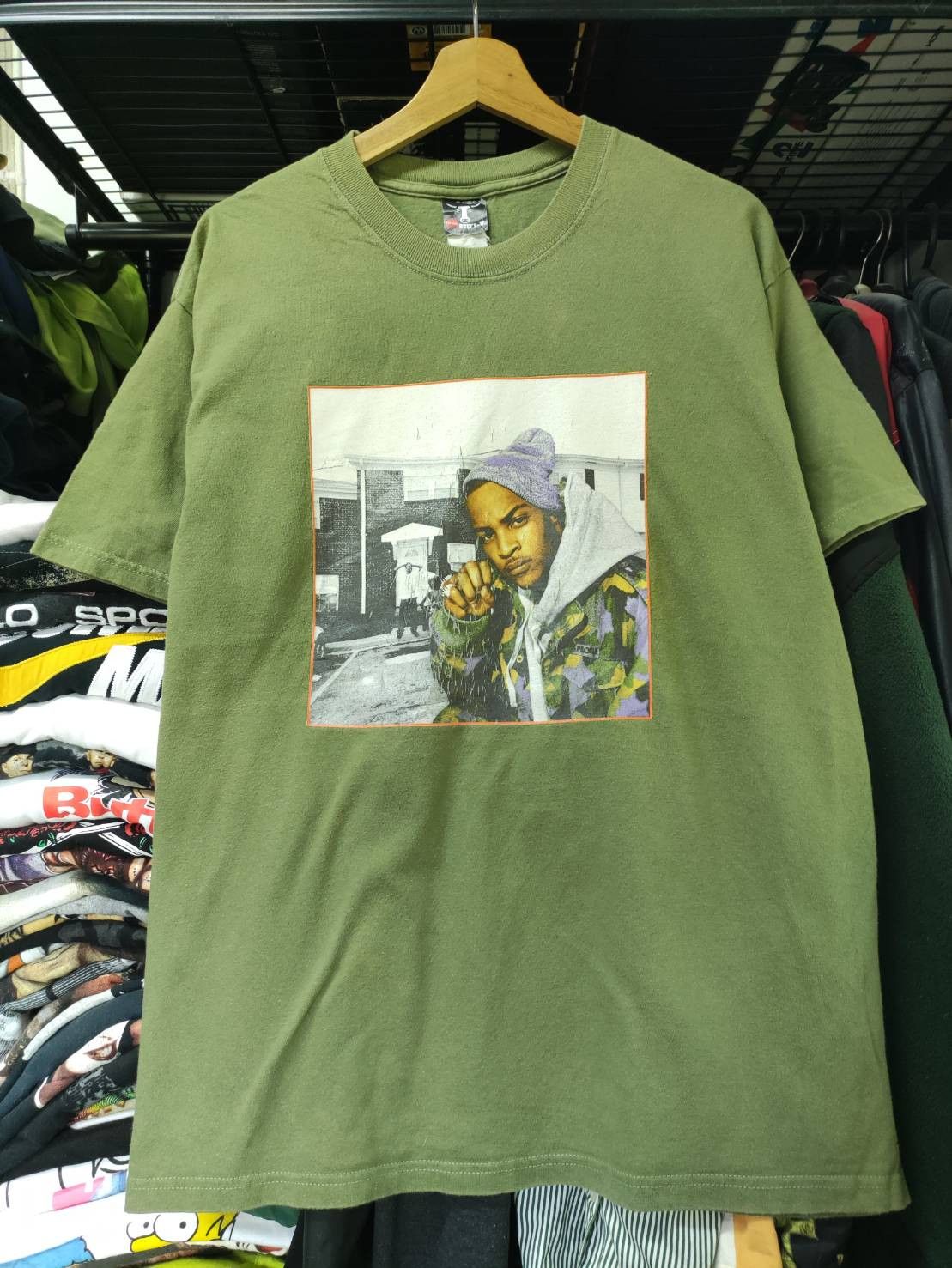 Rap Tees Vtg 00's T.I. Urban Legend Album Promo T-Shirt Size US XL / EU 56 / 4 - 3 Thumbnail