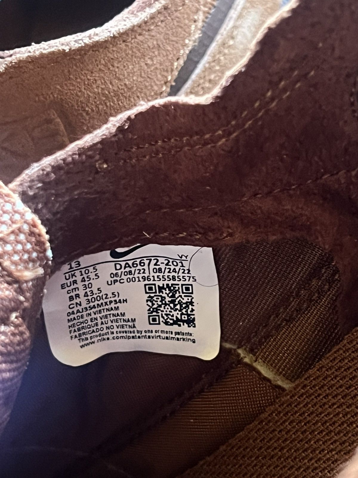 Nike × Tom Sachs Nike Tom Sachs General Purpose Shoe Brown Size US 11.5 / EU 44-45 - 5 Thumbnail