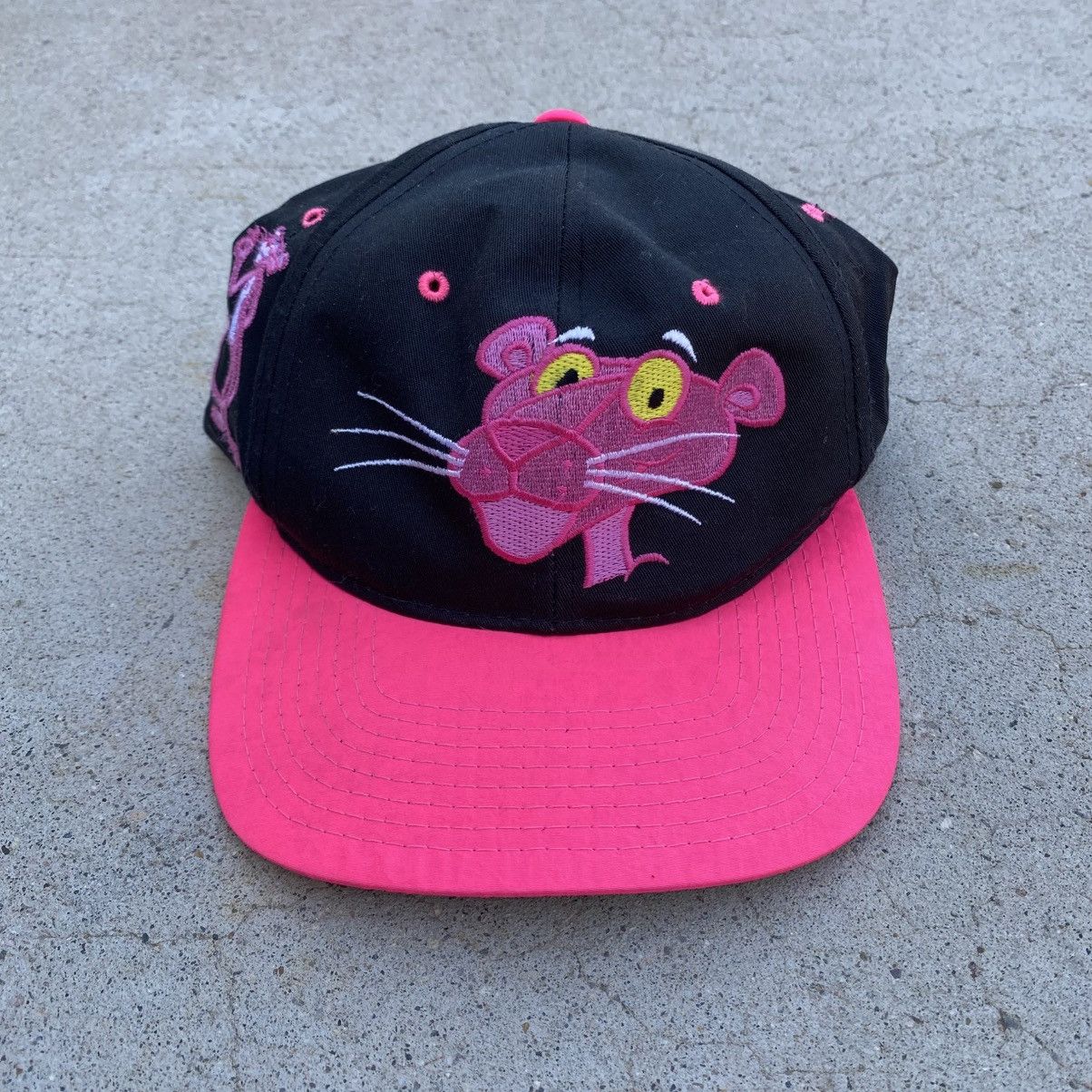 American Needle Vintage Pink Panther Hat Snapback Blockhead 1993 Size ONE SIZE - 1 Thumbnail