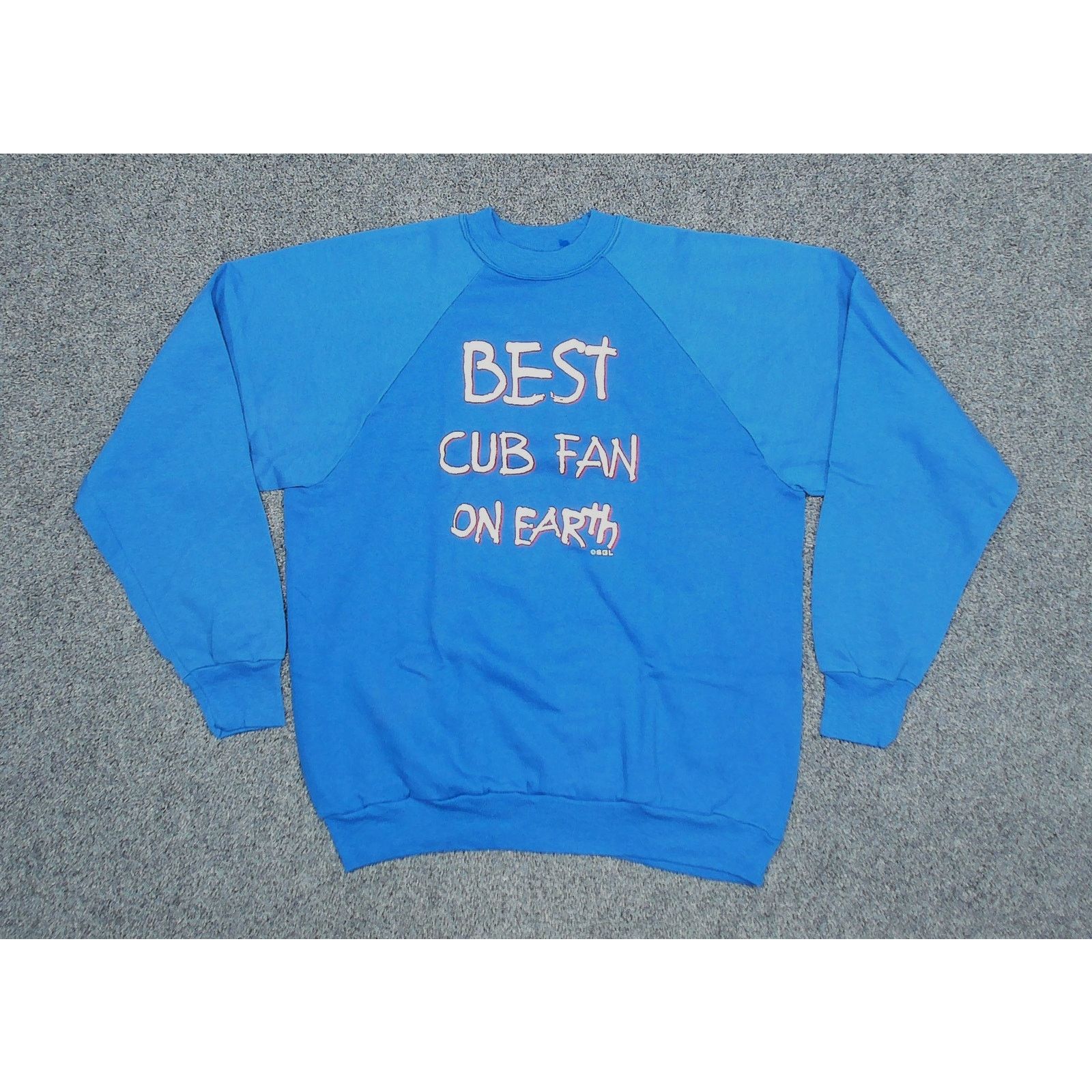 Vintage Vintage 1984 Chicago Cubs "Best Fan" 50/50 Raglan Size US L / EU 52-54 / 3 - 3 Thumbnail