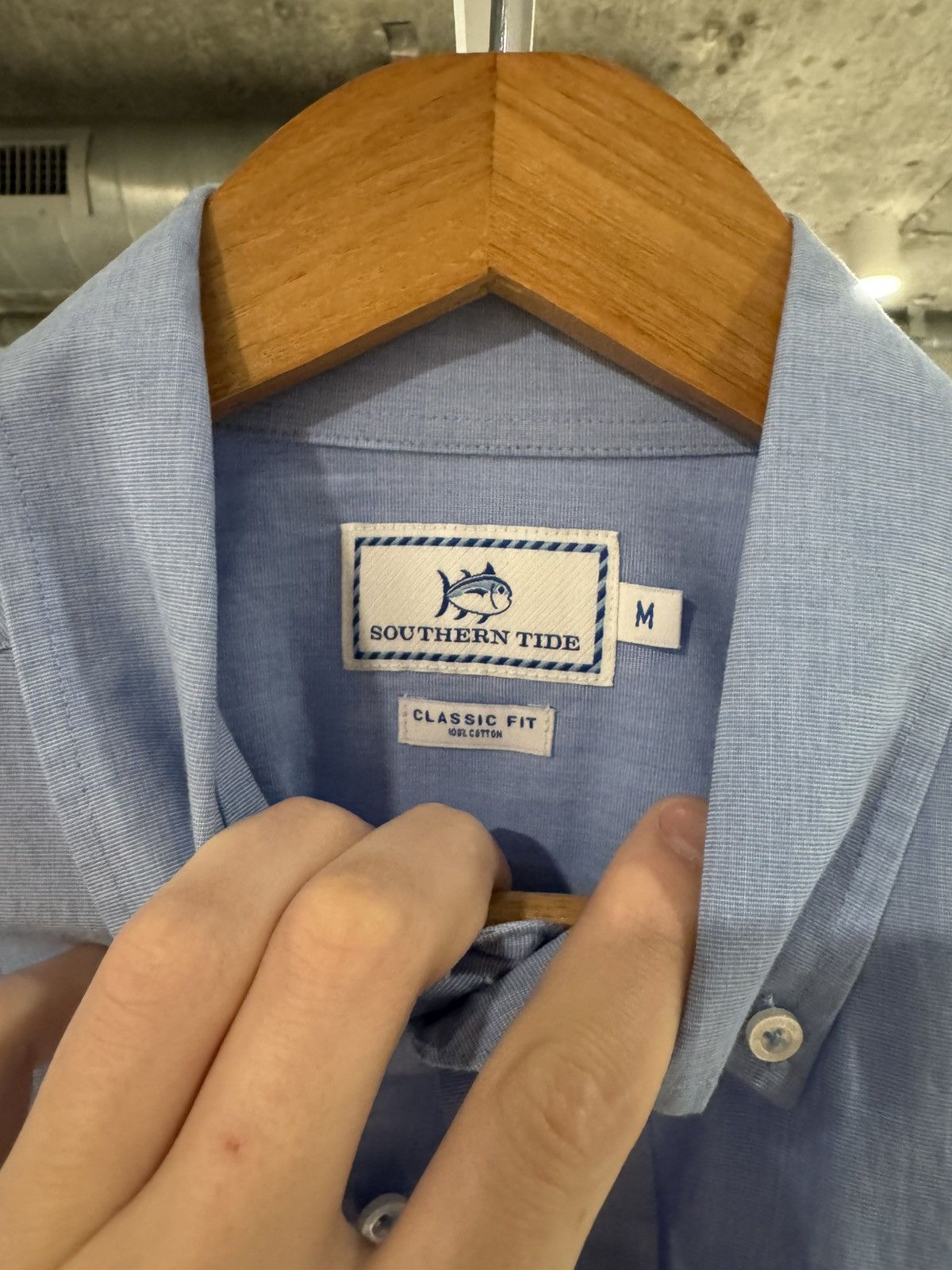 Southern Tide Southern Tide Men's Blue Button-Down Shirt Classic Fit M Size US M / EU 48-50 / 2 - 4 Thumbnail
