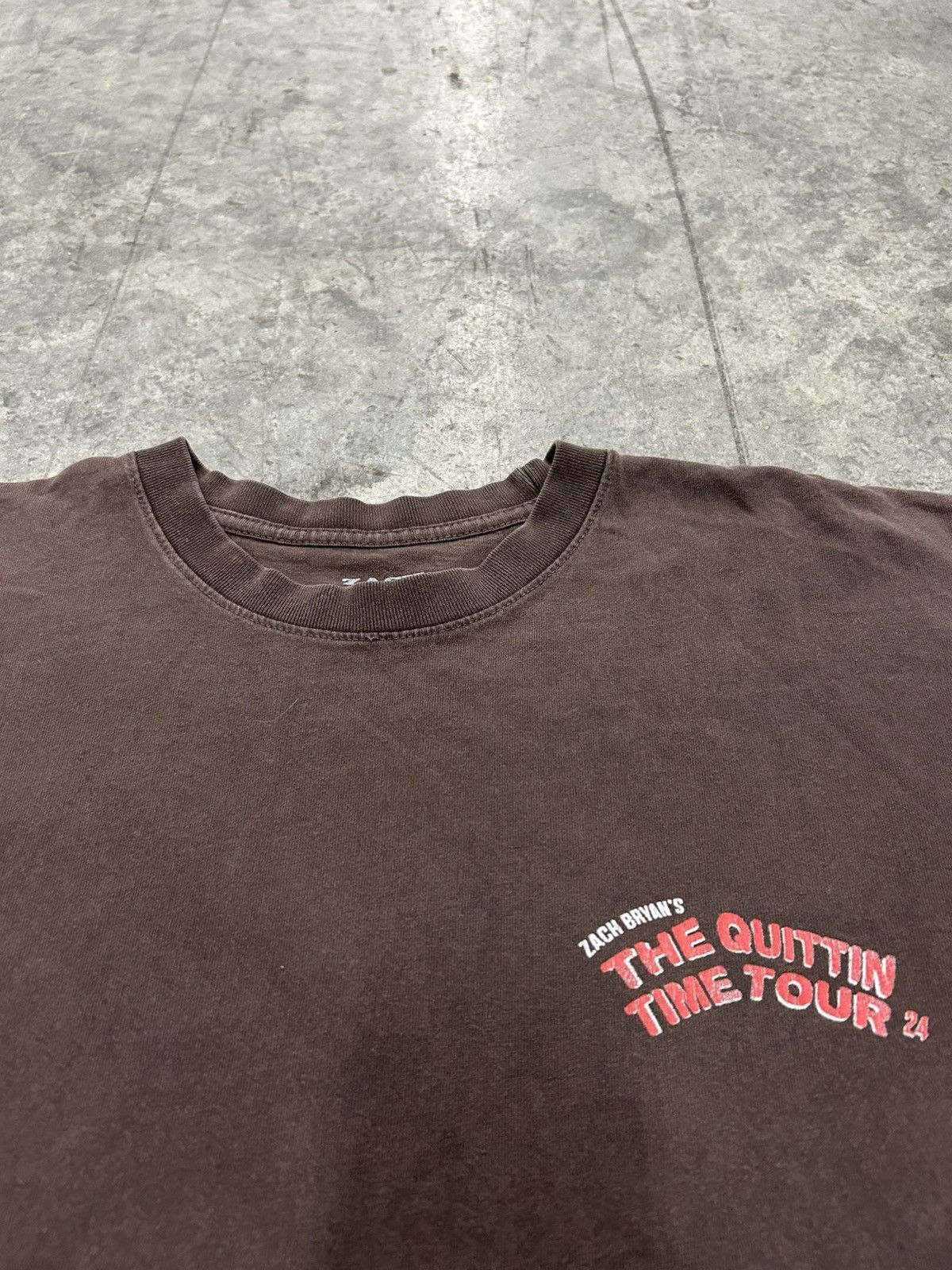 Band Tees 2024 Zach Bryan the quittin time tour t shirt Size US XL / EU 56 / 4 - 3 Thumbnail