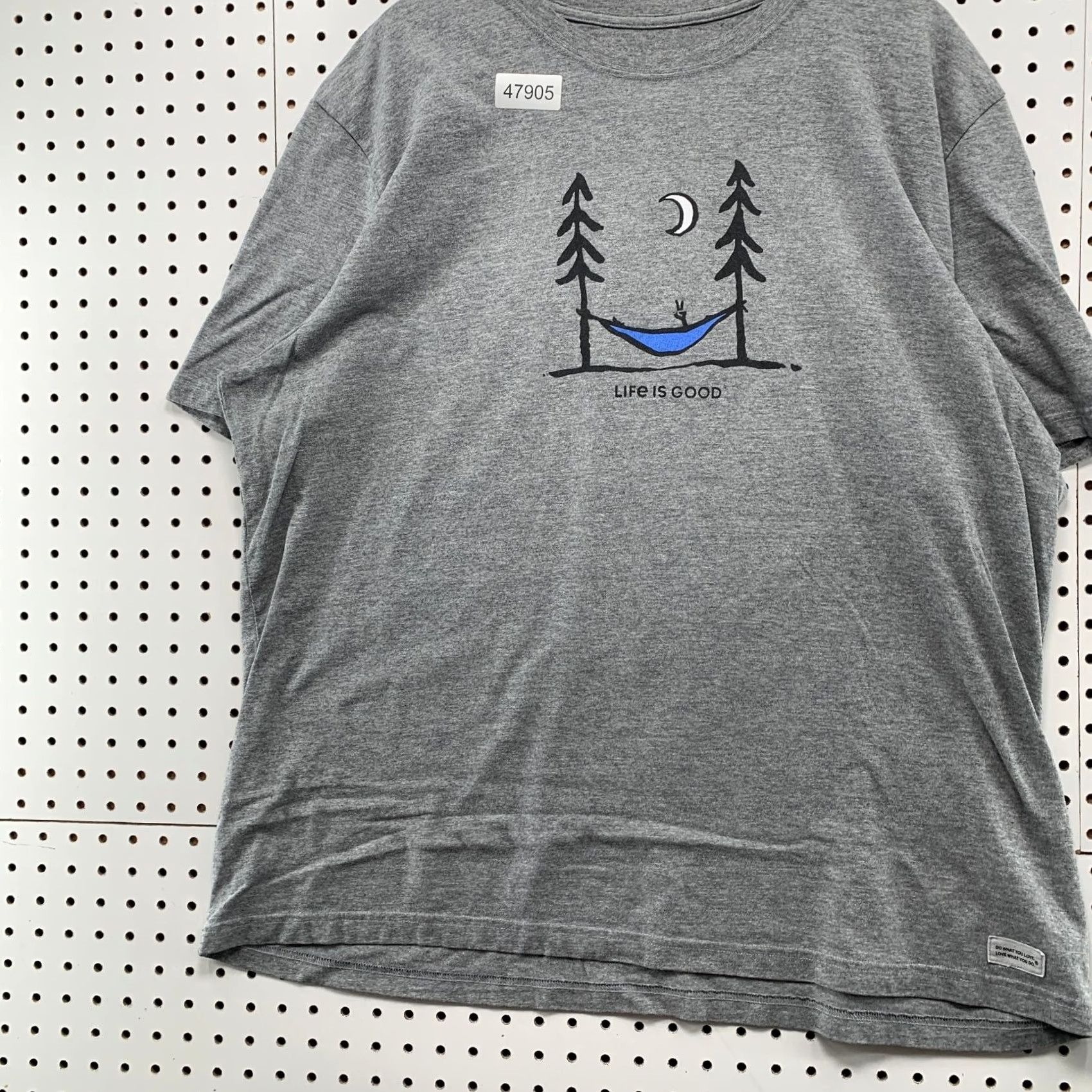 Life is Good Life is Good Crusher Tee Shirt Mens 3XL Gray Hammock Outdoor Short Sleeve Size US XXL / EU 58 / 5 - 5 Thumbnail