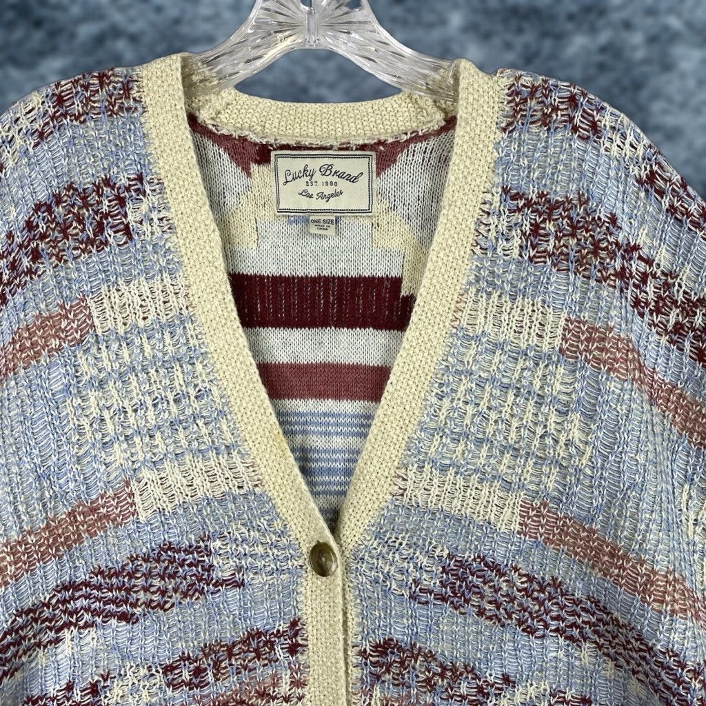 Lucky Brand **Lucky Brand One Size Aztec Geometric Sweater Cardigan** User: Lucky Brand One Size Aztec Geometric Sweater Cardigan Size ONE SIZE - 1 Thumbnail