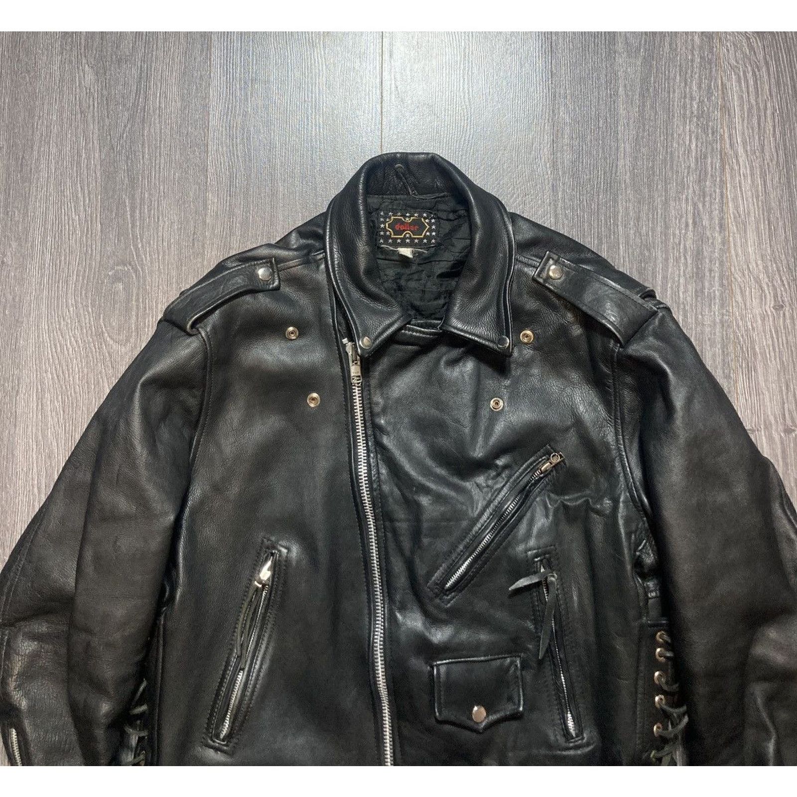 Genuine Leather 90s Opium Vintage Leather Bike Jacket Archive Size US L / EU 52-54 / 3 - 4 Thumbnail