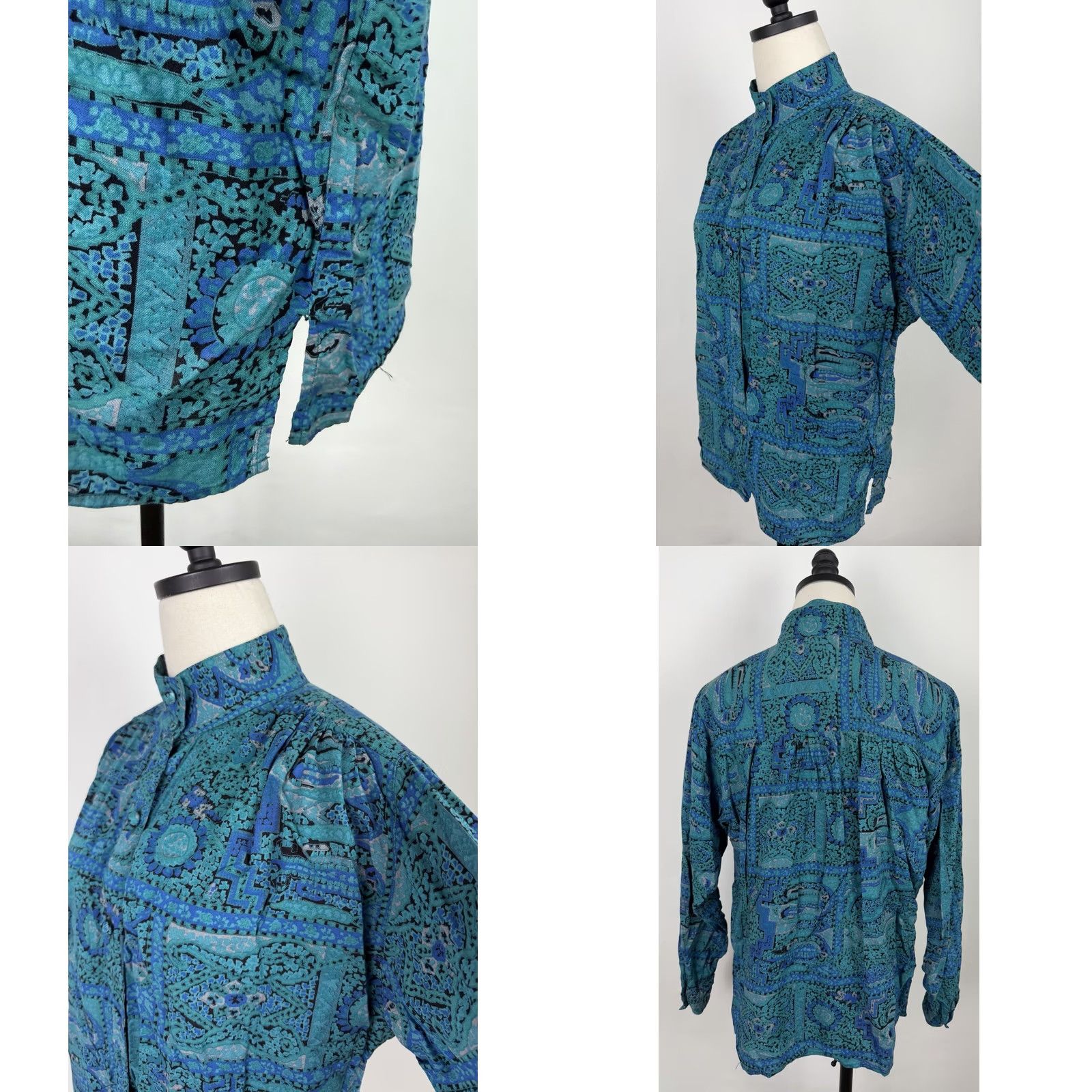 Vintage VINTAGE Carole Little Blouse Womens XS? No Size? - This is unclear; cannot add. Size M / US 6-8 / IT 42-44 - 8 Thumbnail