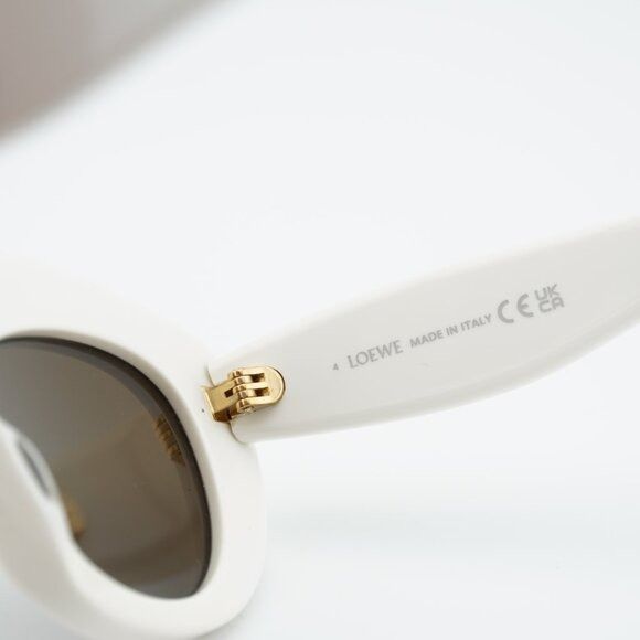 Loewe Loewe LW40153I 25E Sunglasses Ivory Cat Eye Frame, Brown Size ONE SIZE - 7 Thumbnail