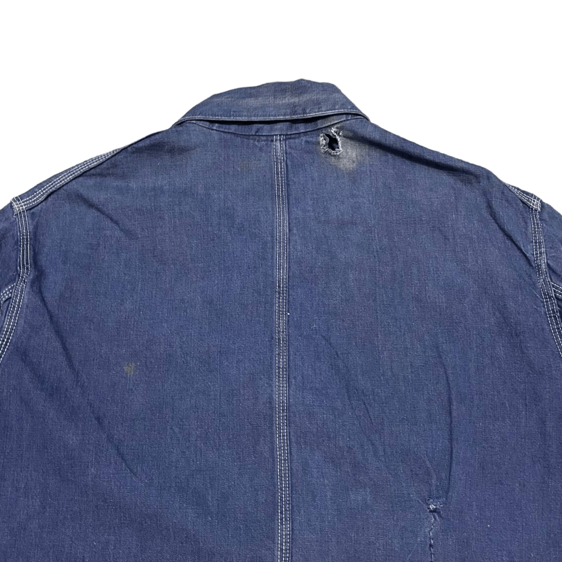 Sears True Vintage 50s 60s Sears Vat Dyed Denim Chore Work Jacket Size US L / EU 52-54 / 3 - 11 Thumbnail