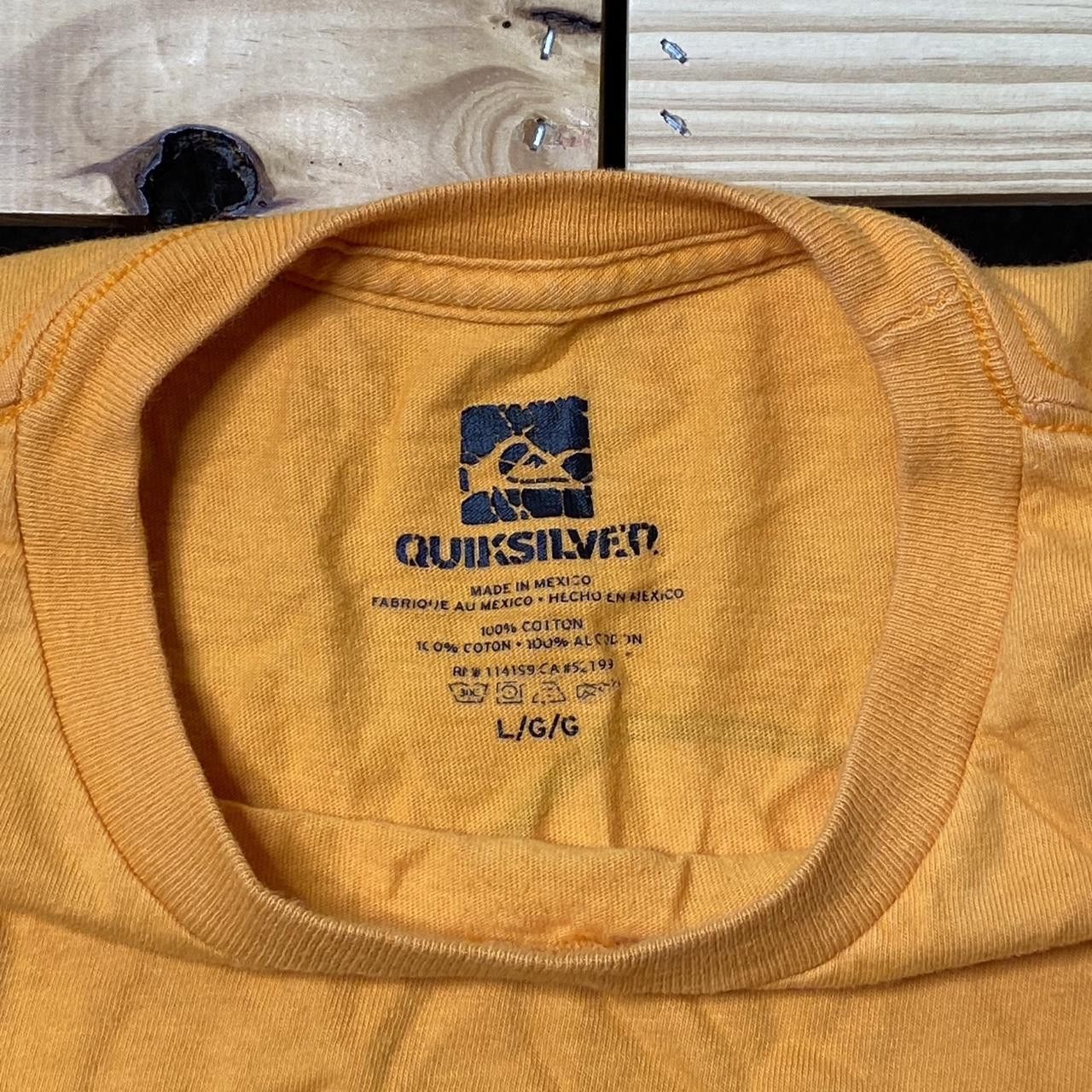 Quiksilver Quiksilver Orange Y2K Surf Tee Size Large Size US L / EU 52-54 / 3 - 3 Thumbnail