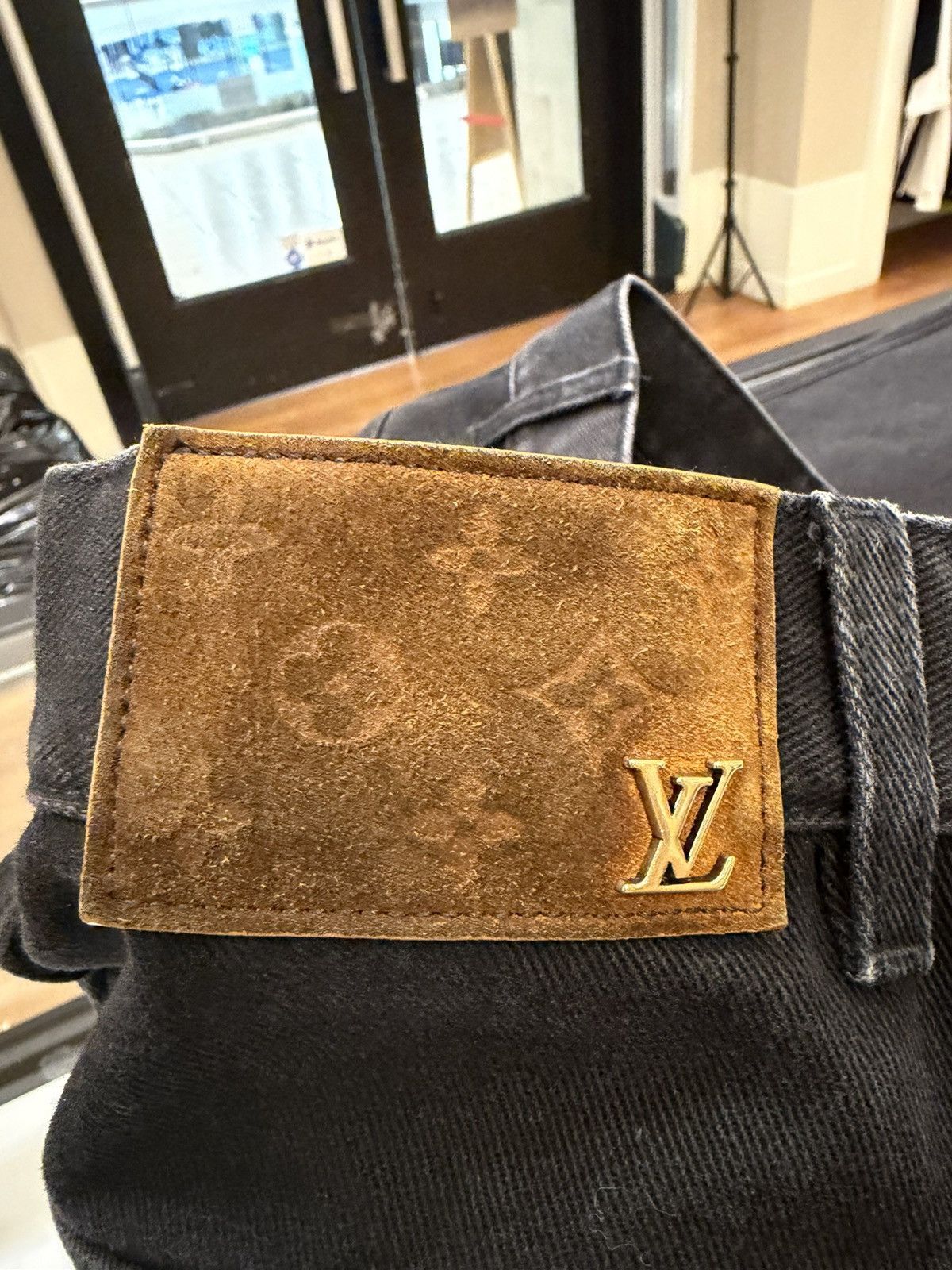 Louis Vuitton Louis Vuitton Black Denim Graffiti Jeans Size US 30 / EU 46 - 3 Thumbnail
