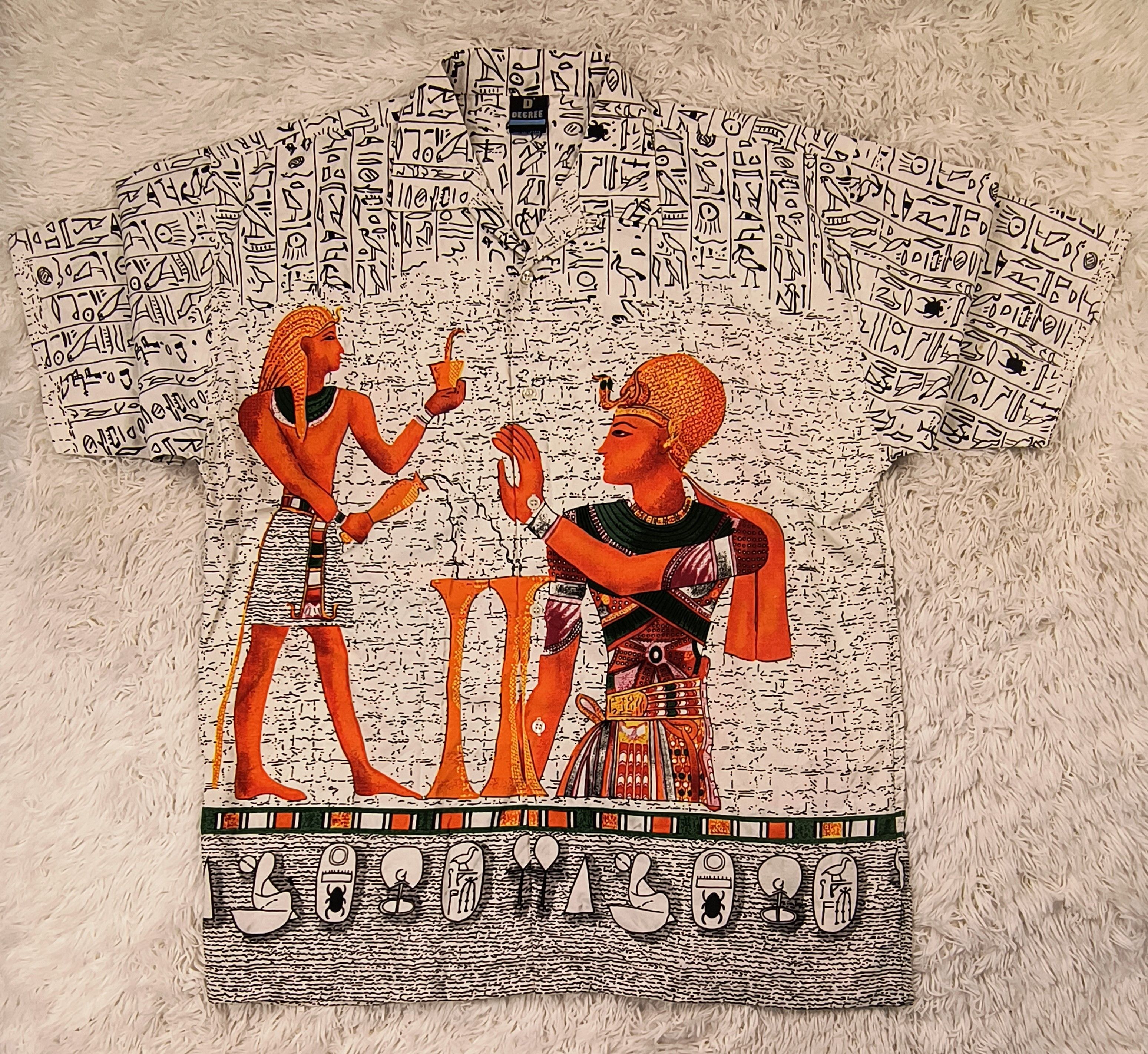 Other Vintage egyptian pharaoh Ramses II 90s button up shirt Size US L / EU 52-54 / 3 - 2 Thumbnail