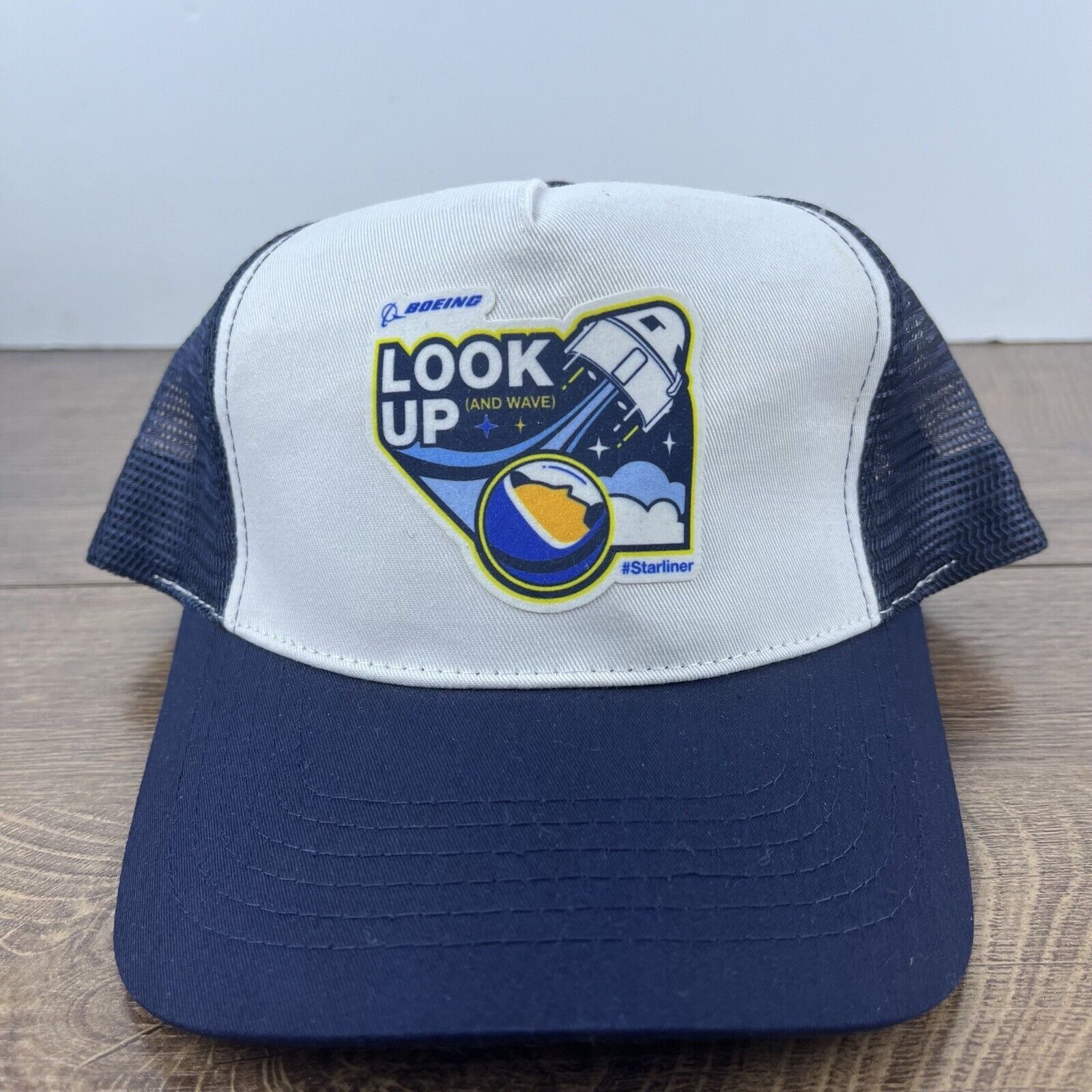 Other Look Up Hat Boeing Snapback Hat Blue Adjustable Hat Blue Adu Size ONE SIZE - 2 Thumbnail