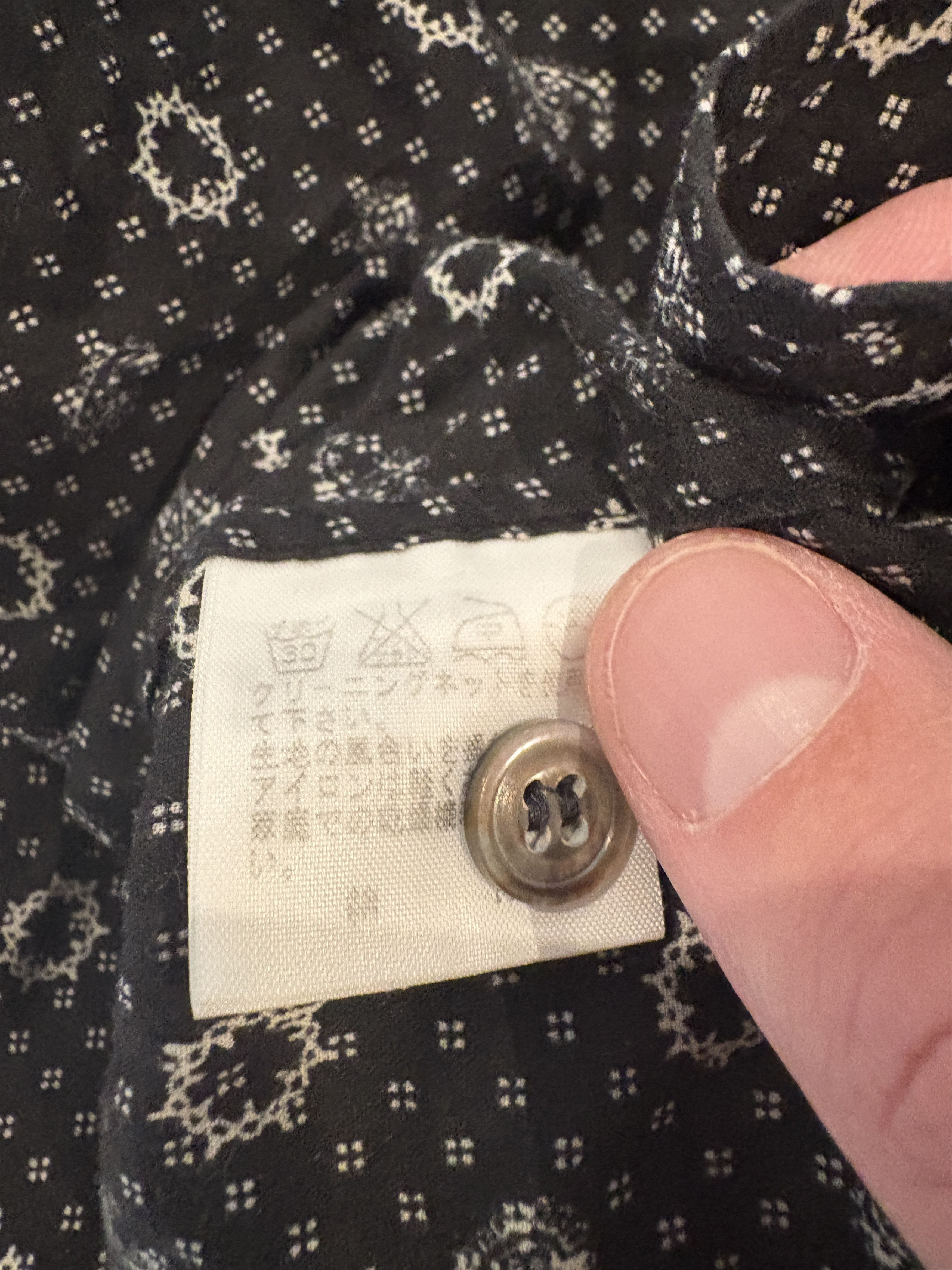 Final Home Black Paisley Shirt Size US M / EU 48-50 / 2 - 5 Thumbnail