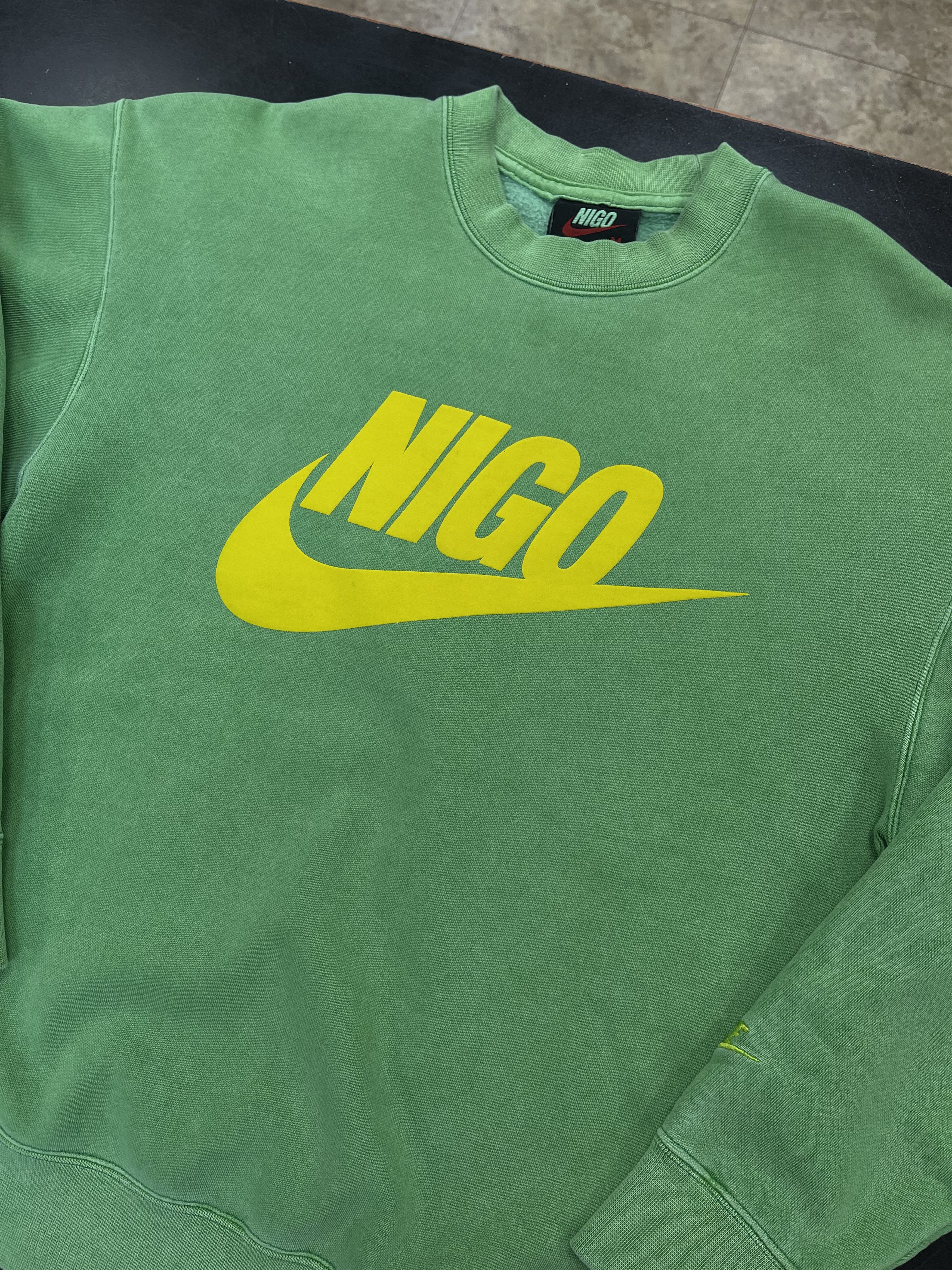 Nigo × Nike Nike x Nigo NRG Fleece Crewneck Green Size US M / EU 48-50 / 2 - 2 Thumbnail
