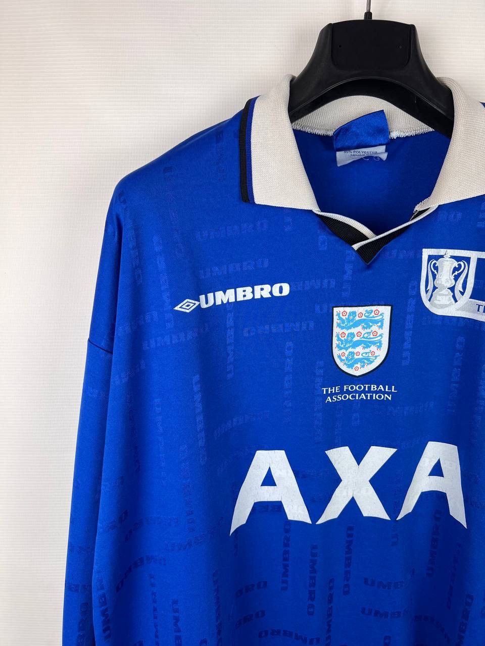 Other England F.A. CUP Shirt AXA 5 number 90s Jersey Umbro XL Size US XL / EU 56 / 4 - 5 Thumbnail