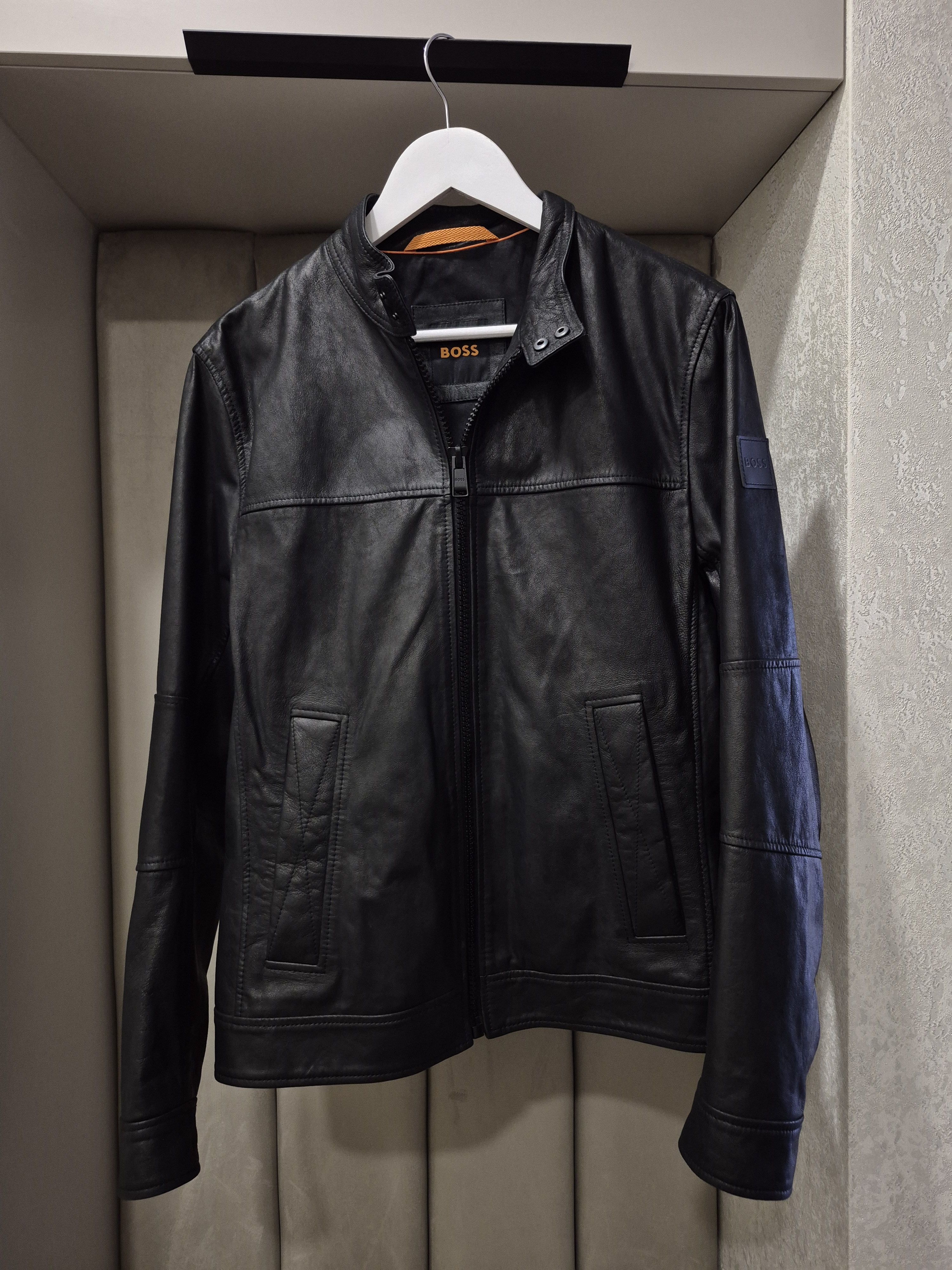 Hugo Boss Boss men leather jacket Size US M / EU 48-50 / 2 - 4 Thumbnail