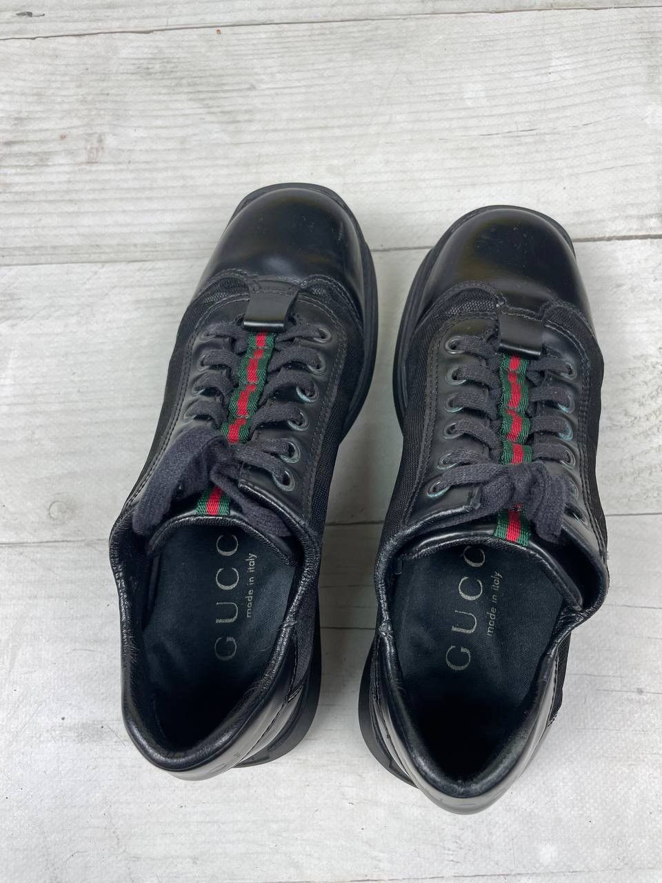 Gucci Vintage Gucci Leather Sneakers GG Size US 5.5 / IT 35.5 - 10 Thumbnail