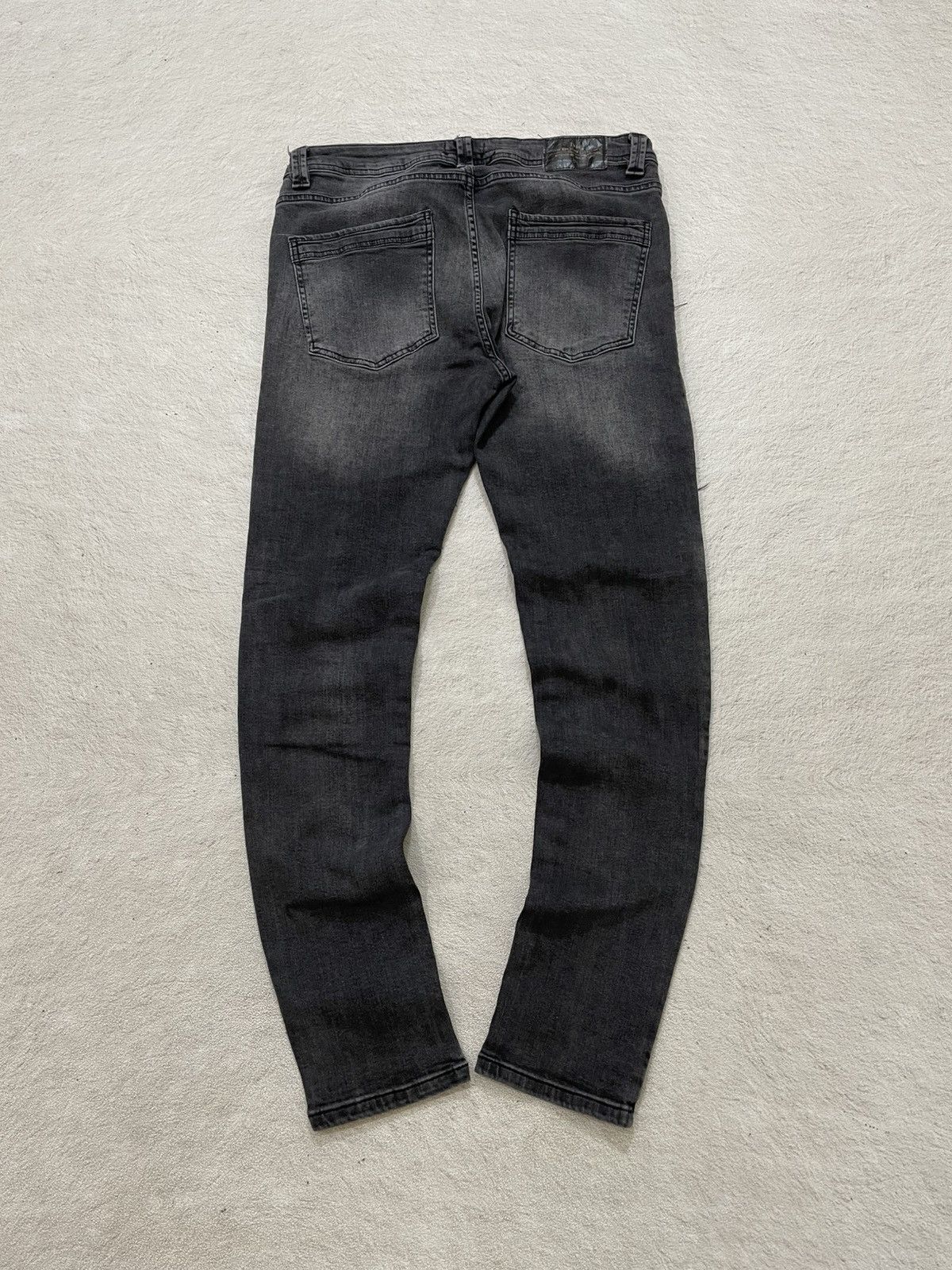 Japanese Brand 00s Amiri Denim Distressed raw edge knee panels Balmain Y2K Size US 32 / EU 48 - 7 Thumbnail