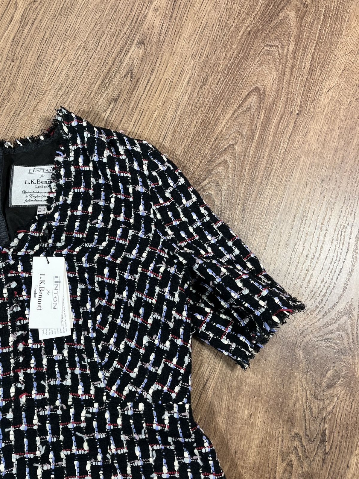 LK Bennett LINTON For LK Bennett London Tweed Dress Size XL / US 12-14 / IT 48-50 - 3 Thumbnail