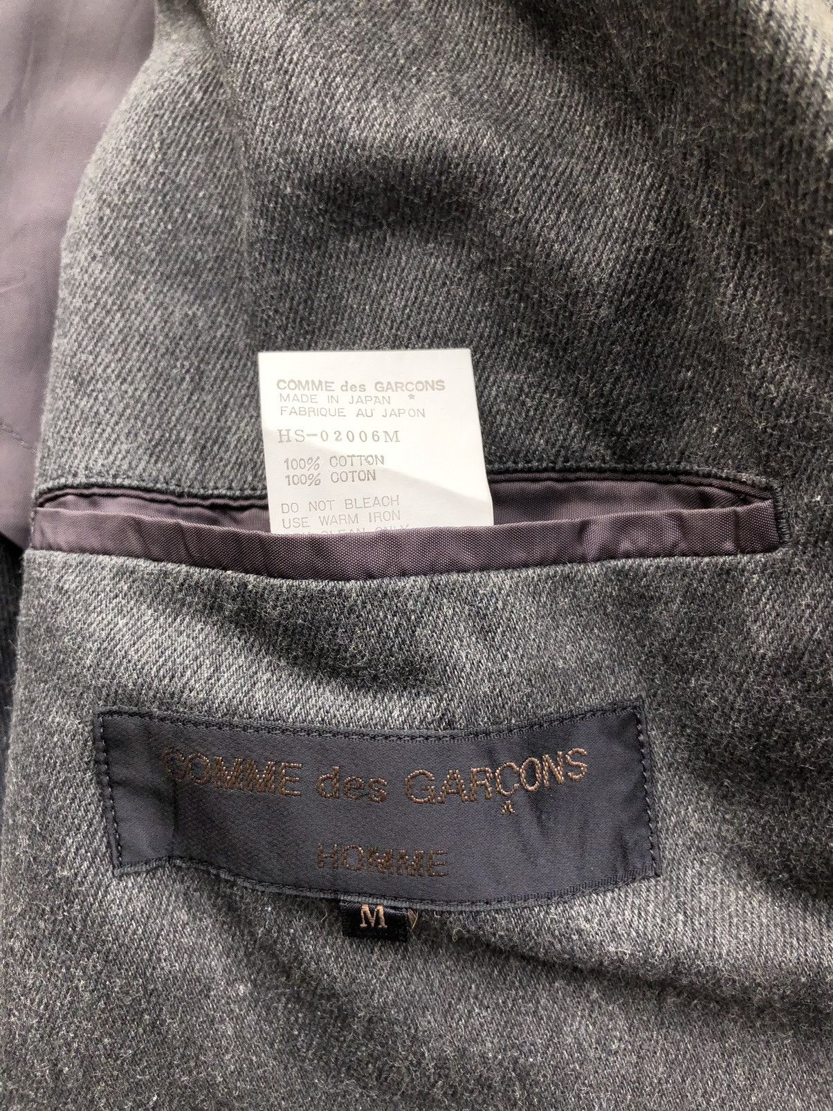 Comme des Garcons Vintage HS-02006M Comme Des Garçons Homme Men’s Coat Jacket Size US M / EU 48-50 / 2 - 10 Thumbnail