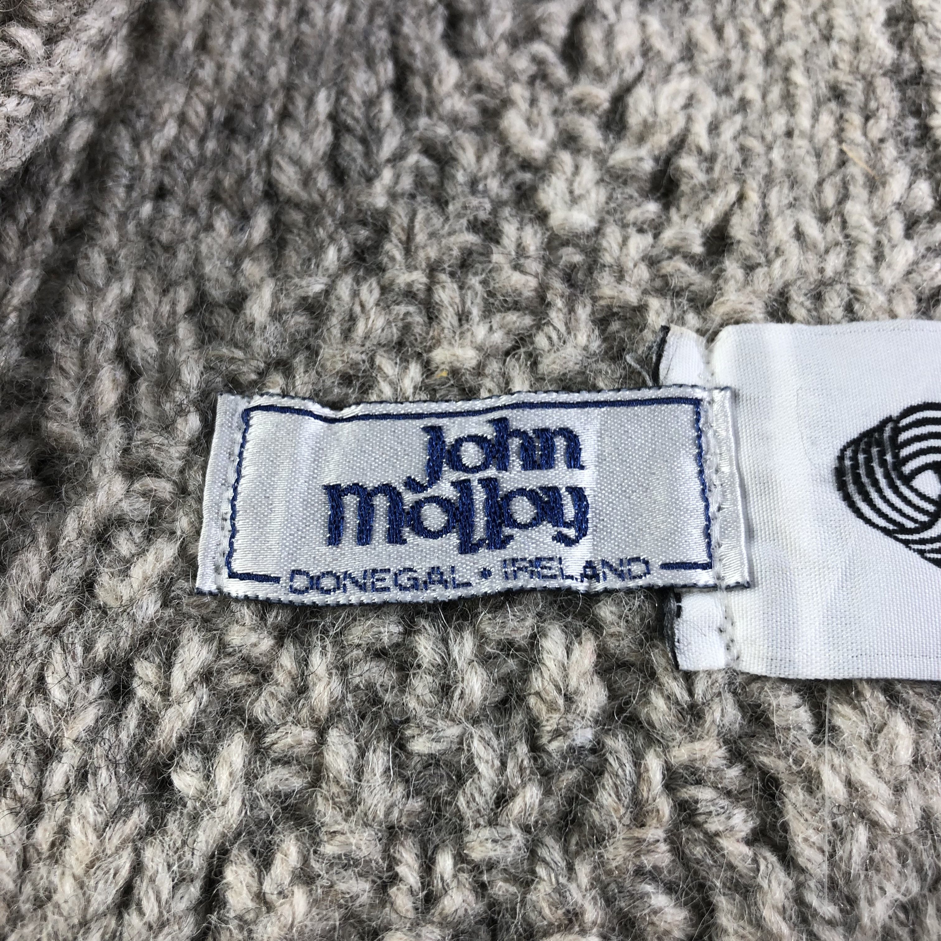 Vintage John Molloy Cable Knit Wool Scarf Muffler V1662 Size ONE SIZE - 3 Thumbnail