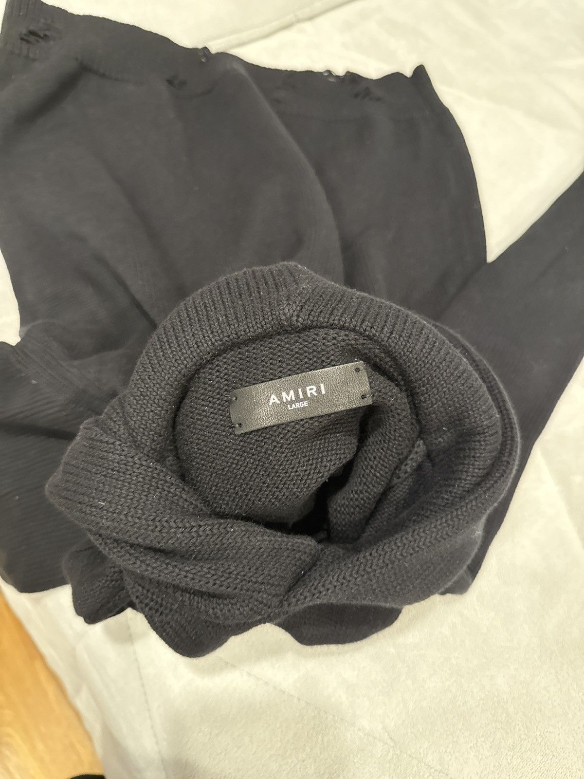 Amiri amiri black knit sweater Size US L / EU 52-54 / 3 - 5 Thumbnail