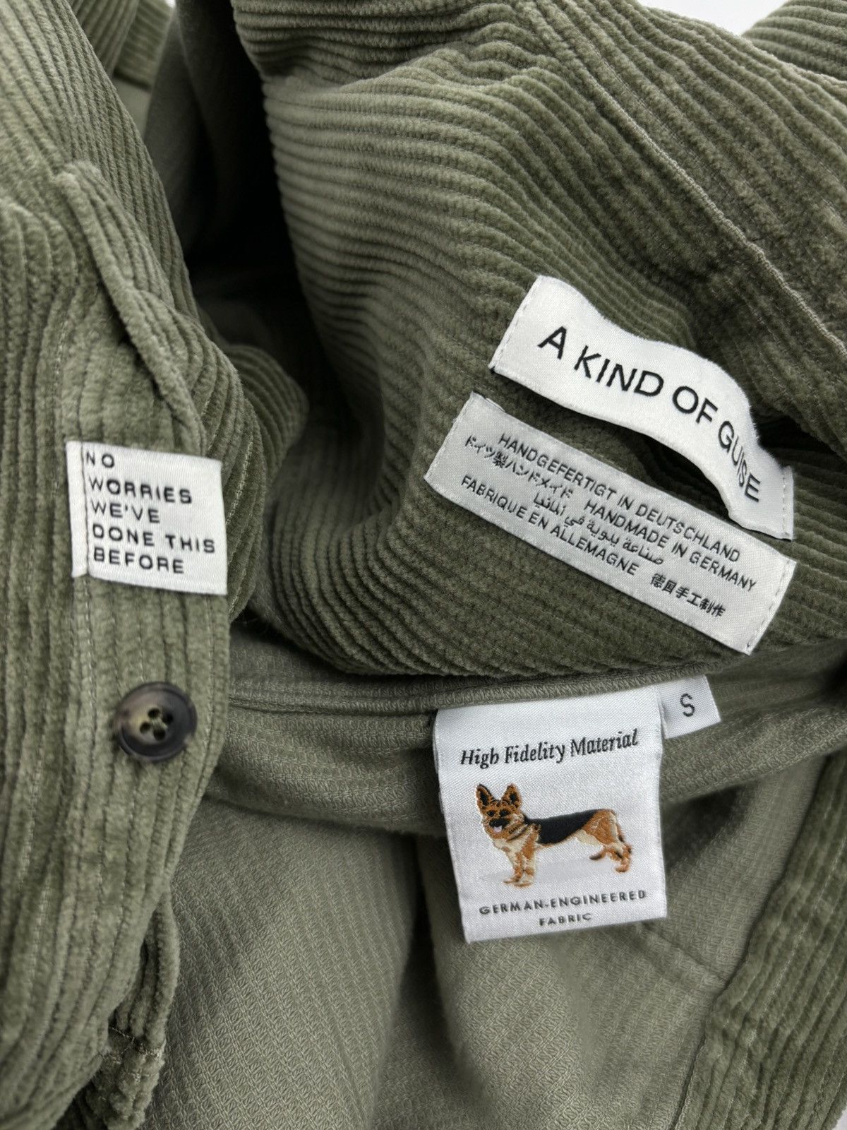 A Kind Of Guise RARE Сorduroy Garment-Dyed Cotton Long Sleeve Overshirt Germany Jacket Shirt S-M Size US M / EU 48-50 / 2 - 13 Thumbnail