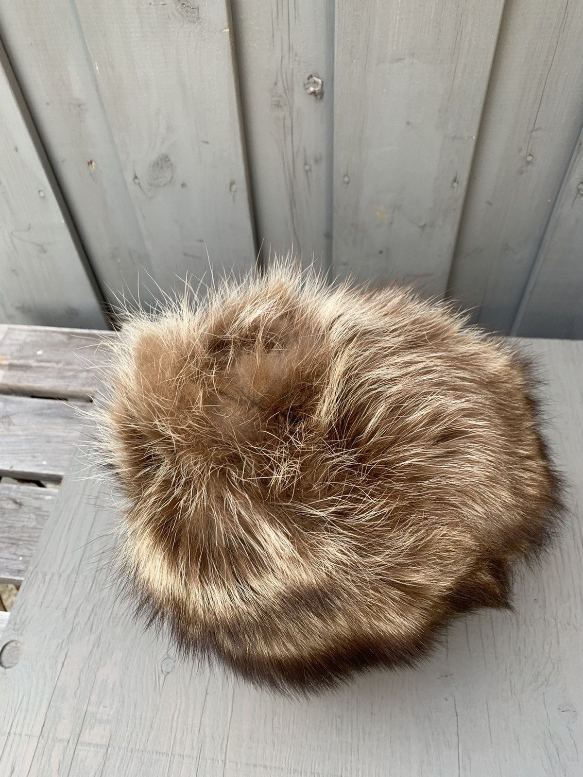 Vintage Vintage Fur Hat Cap Beanie Mens Womens Faux Fuzzy Winter OS Size ONE SIZE - 6 Thumbnail