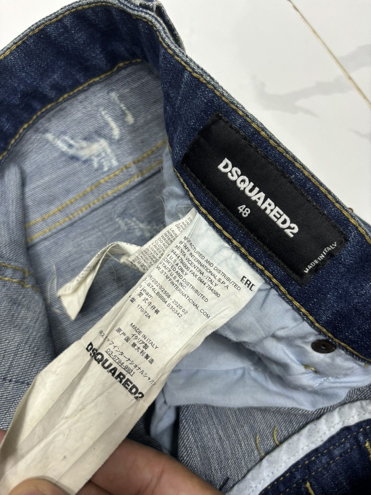 Dsquared2 🔥DSQUARED2 Italy Painter Distressed Denim Jeans Size US 34 / EU 50 - 12 Thumbnail