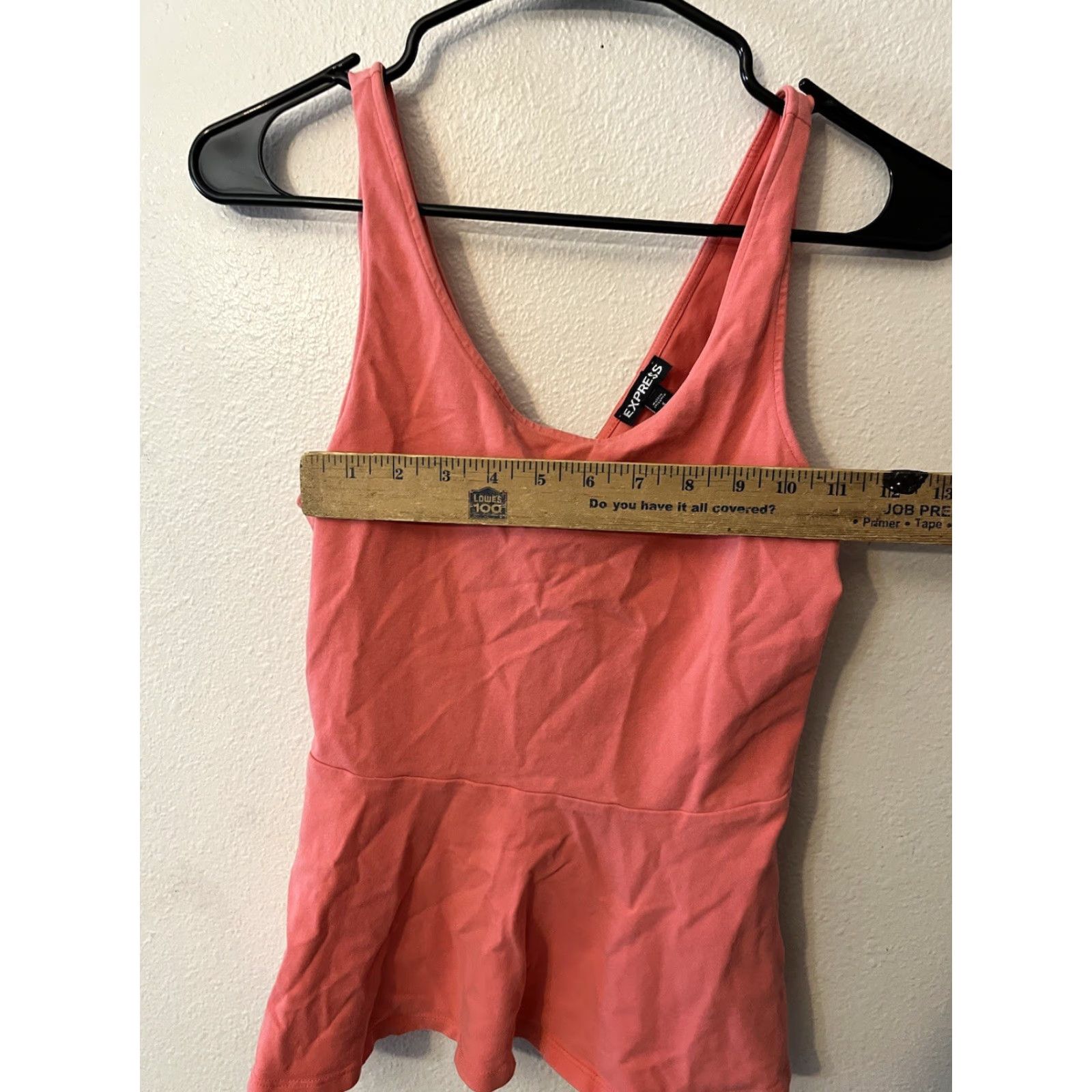 Express Express Pink Blouse Tank Top Peplum Back Strappy Coral Beach S Size S / US 4 / IT 40 - 5 Thumbnail