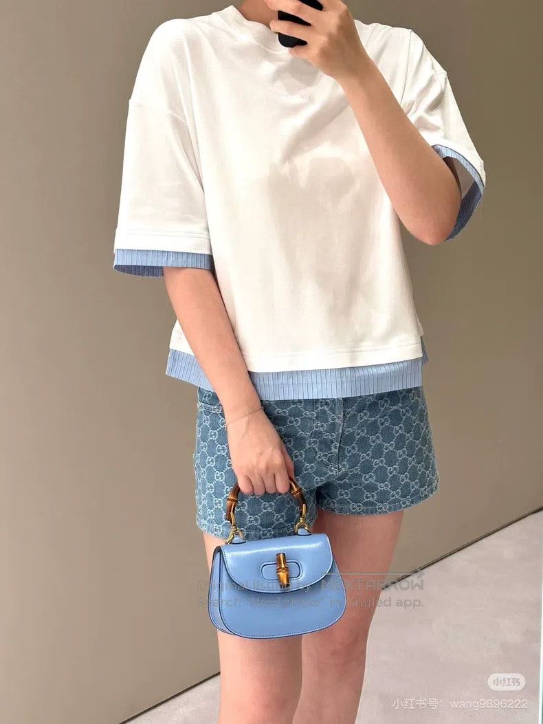 Gucci Gucci 25 new fake two-piece stitching short sleeves Size XS / US 0-2 / IT 36-38 - 9 Thumbnail