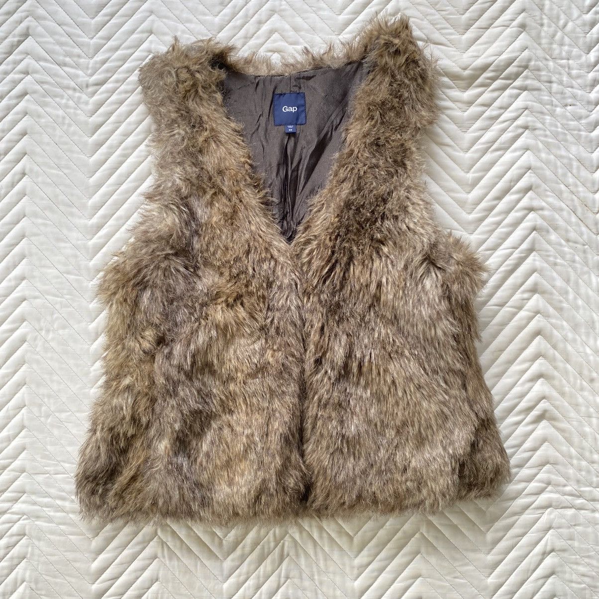 Gap Gap Faux Fur Vest ( Youth/Women ) Size XS / US 0-2 / IT 36-38 - 1 Thumbnail
