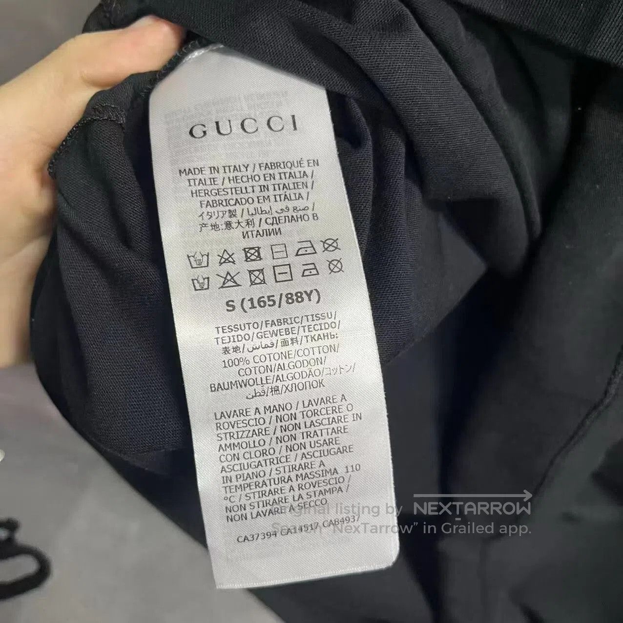 Gucci Guicci Letter logo printed round-necked short-sleeved swea Size US S / EU 44-46 / 1 - 4 Thumbnail