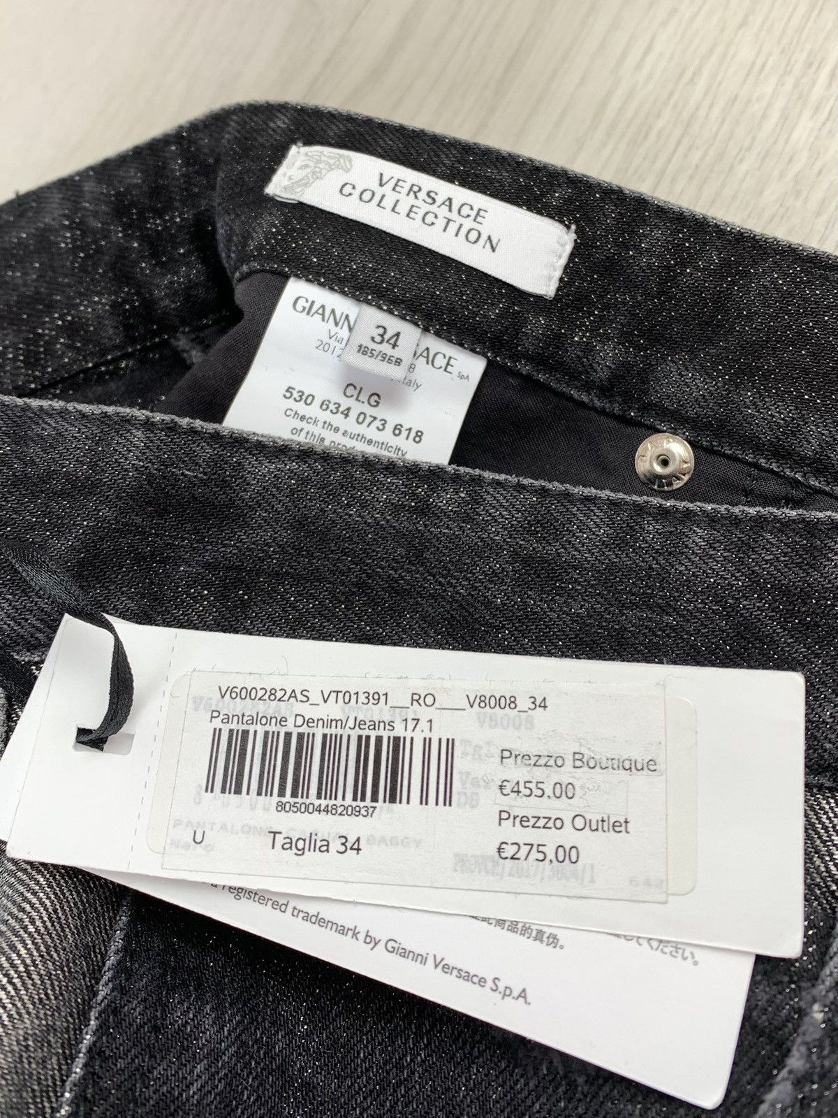Versace Versace Collection Denim Men’s Baggy Jeans Size 34 Size US 34 / EU 50 - 12 Thumbnail