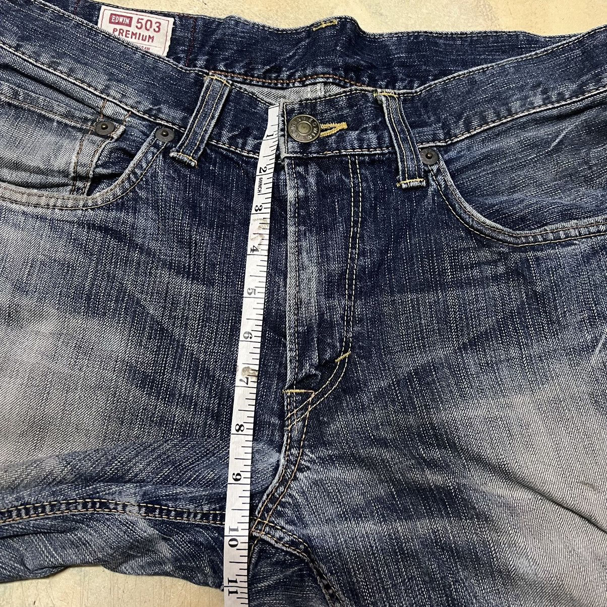 Edwin × Japanese Brand Edwin 503 Premium Made In Japan Distressed Denim Jeans Size US 33 - 11 Thumbnail