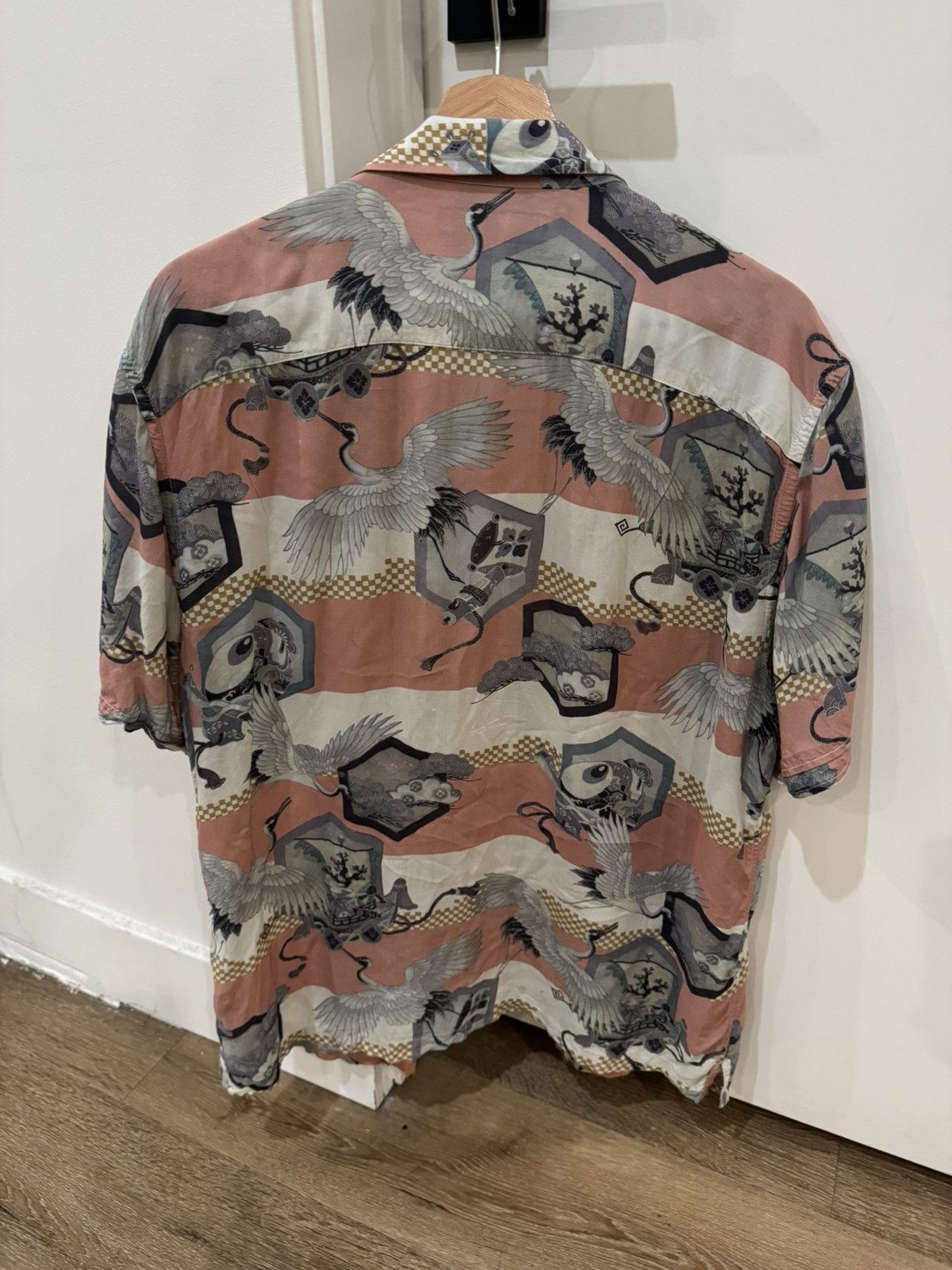 Allsaints Allsaints Short Sleeve Button Up Shirt Size US XL / EU 56 / 4 - 2 Thumbnail