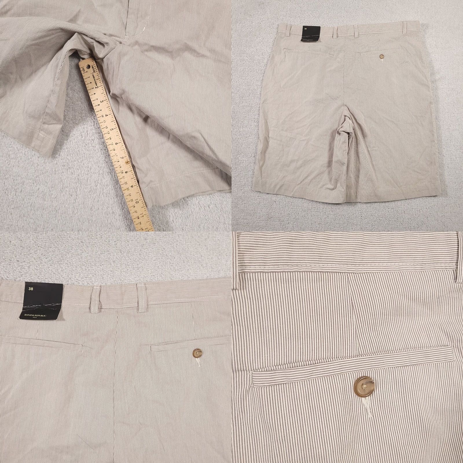 Banana Republic Banana Republic Chino Shorts Mens 38 Casual Flat Front Striped Size US 38 / EU 54 - 8 Thumbnail
