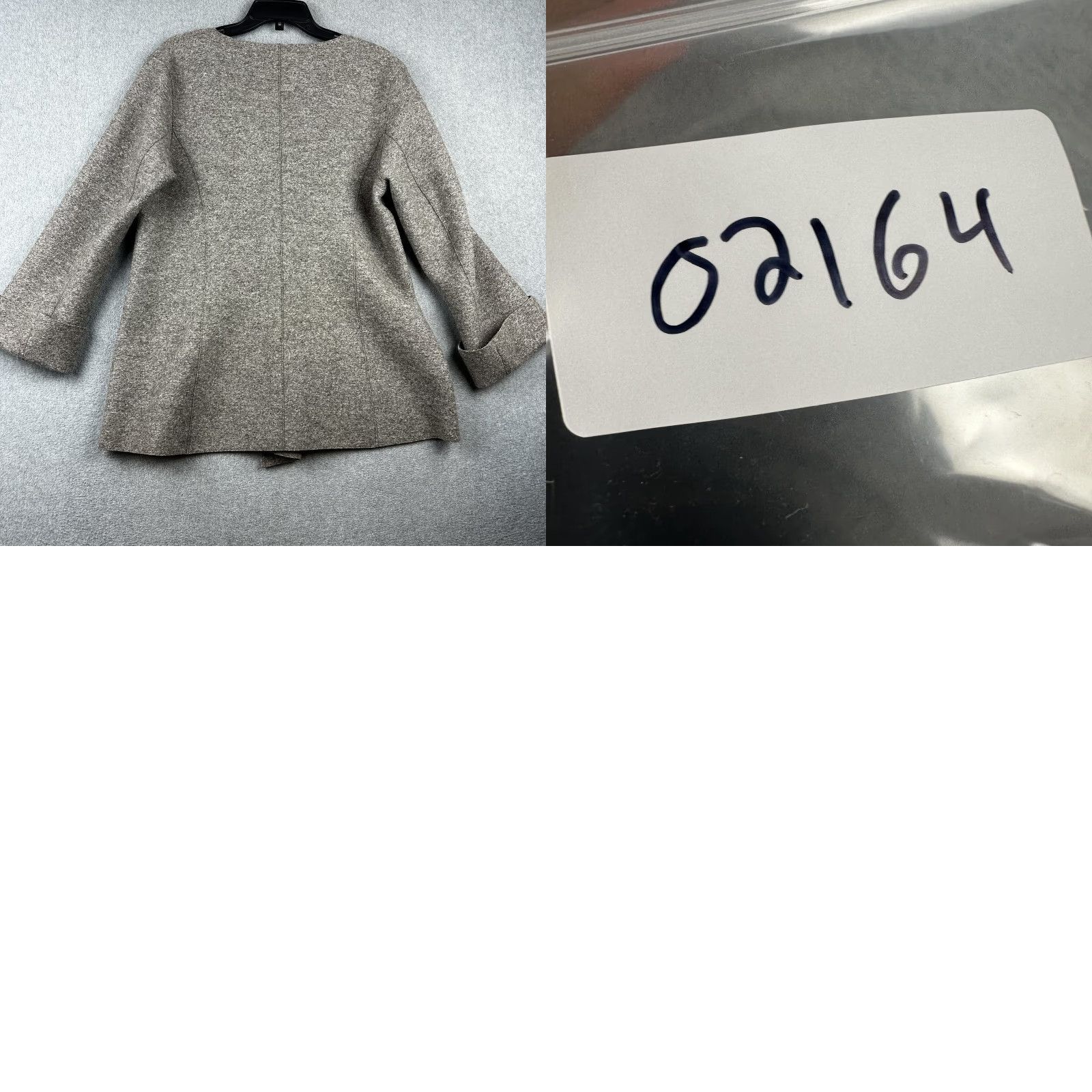 Vintage VINTAGE Beyond Threads Coat Womens L Gray Alpaca Wool Single Button Drape Collar Size L / US 10 / IT 46 - 8 Thumbnail