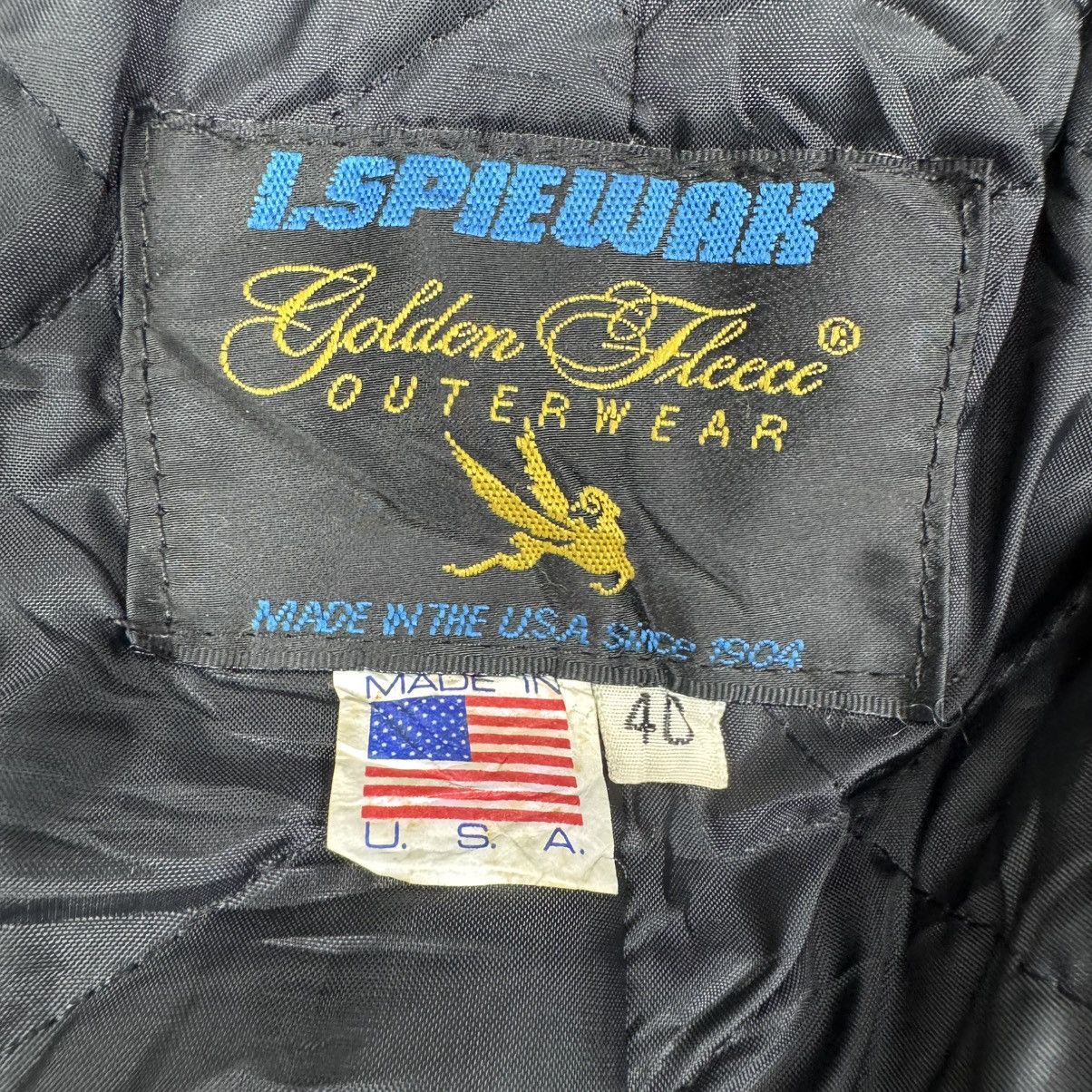 I. Spiewak And Sons ☀️I SPIEWAK SONS LEATHER PART PEACOAT JACKET Size US M / EU 48-50 / 2 - 8 Thumbnail
