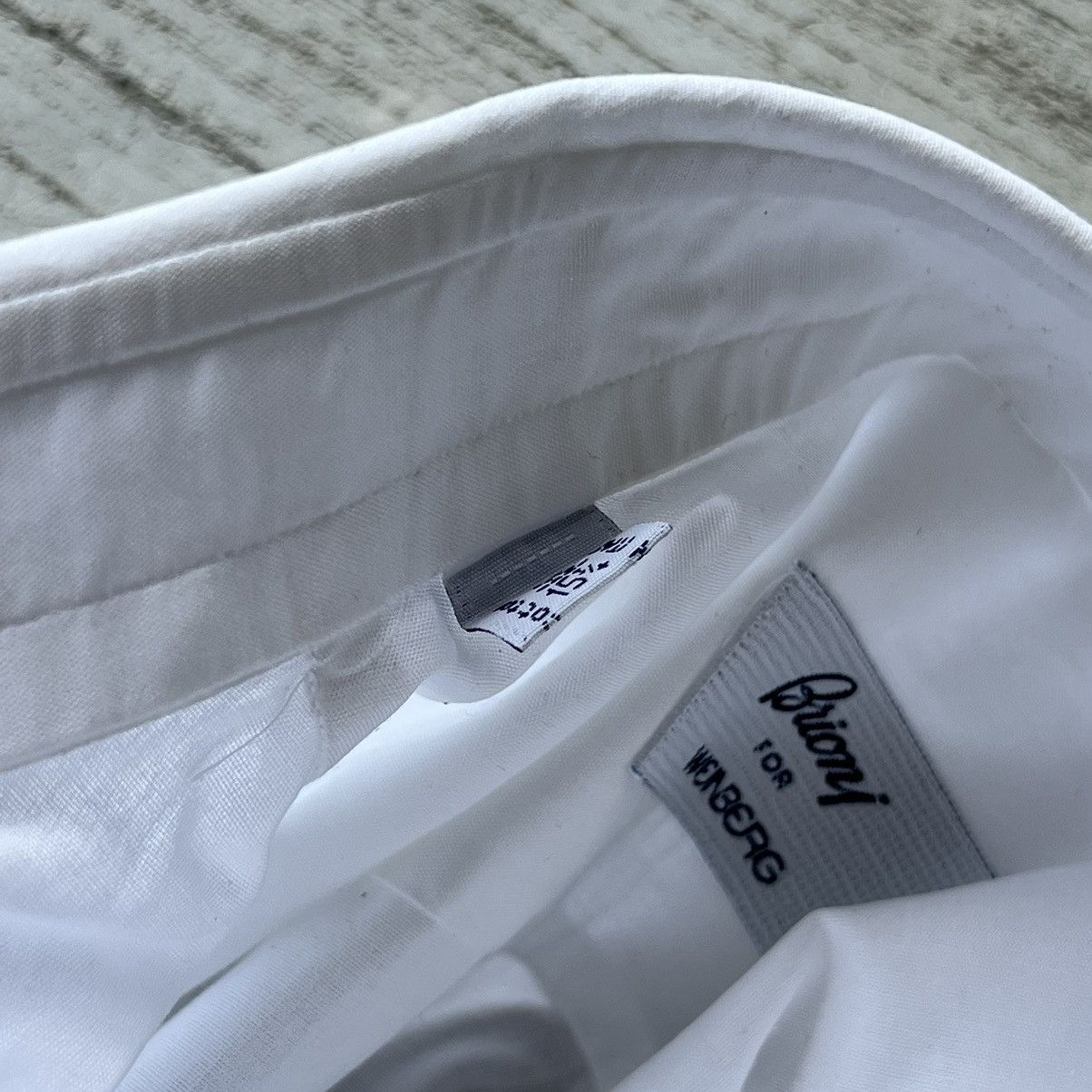 Brioni ☁️ Brioni for Weinberg Vintage White Shirt Button Ups Size US XL / EU 56 / 4 - 5 Thumbnail