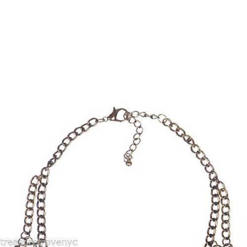 Designer Treasure Trove NYC Goldtone Fringe Bib Necklace Size ONE SIZE - 3 Thumbnail