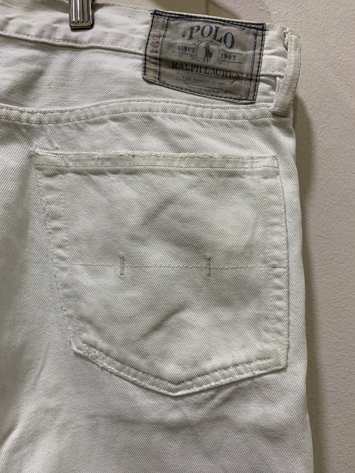 Polo Ralph Lauren Vintage Polo Ralph Lauren White Denim Size US 36 / EU 52 - 2 Thumbnail