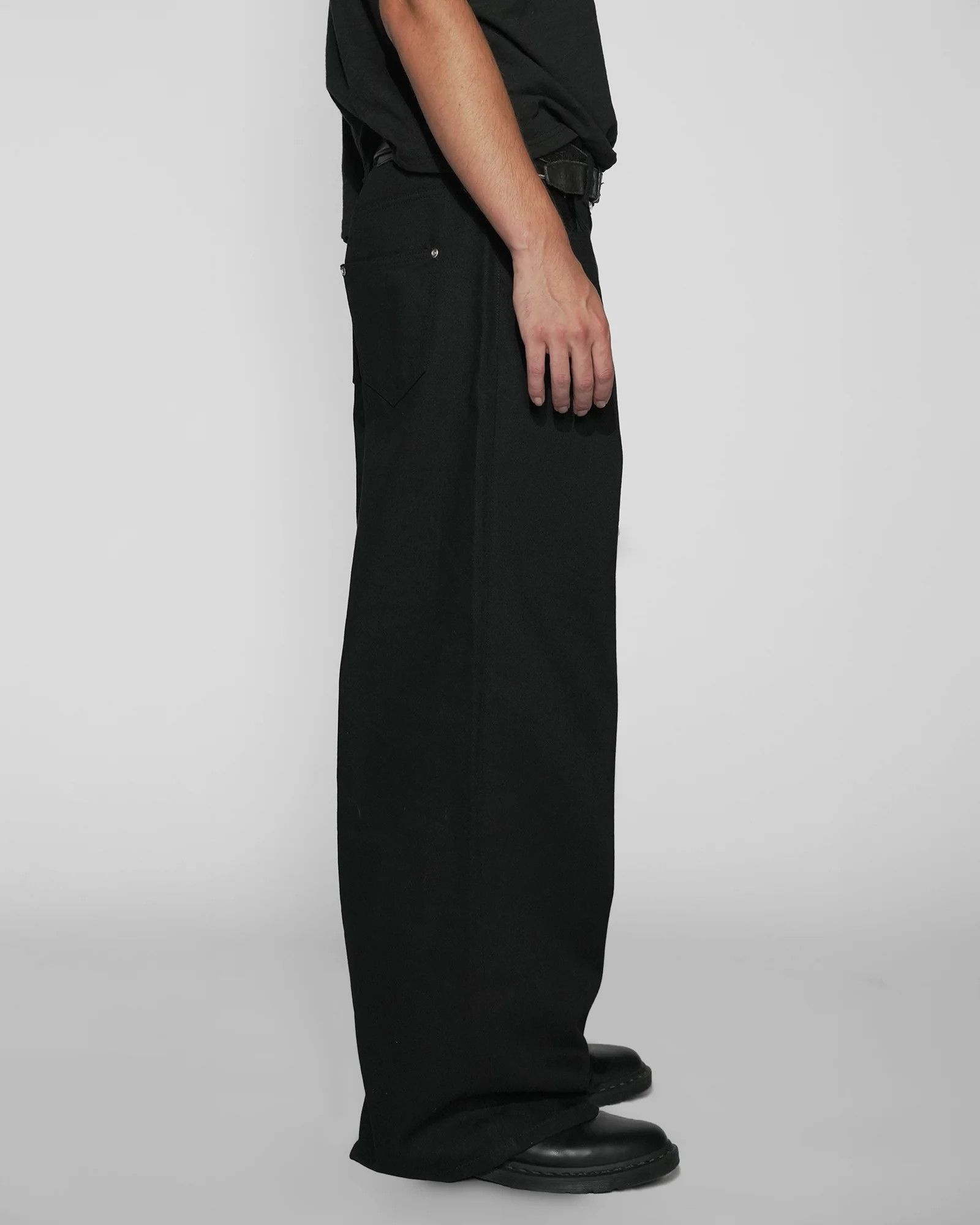 Other Berlin Inc Japanese Selvedge Wide-Leg Baggy Denim - Black Size US 34 / EU 50 - 3 Thumbnail